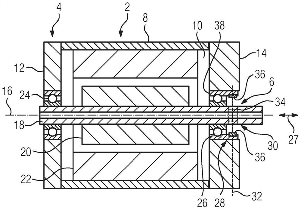 Electrical machine particular for electric or hybrid motor vehicle