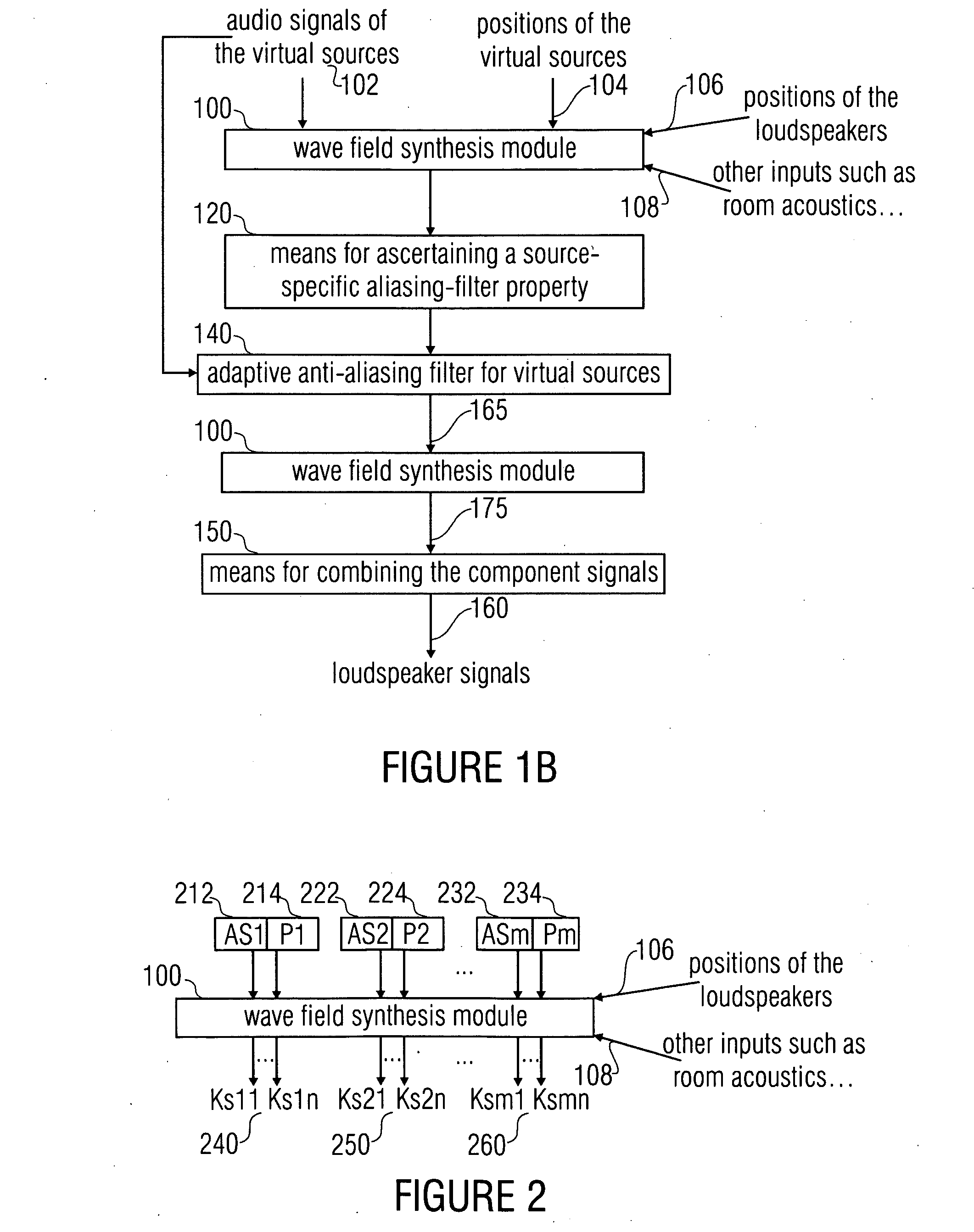 Device and method for simulation of wfs systems and compensation of sound-influencing properties