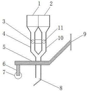 Agriculture device for simultaneous sowing and fertilization