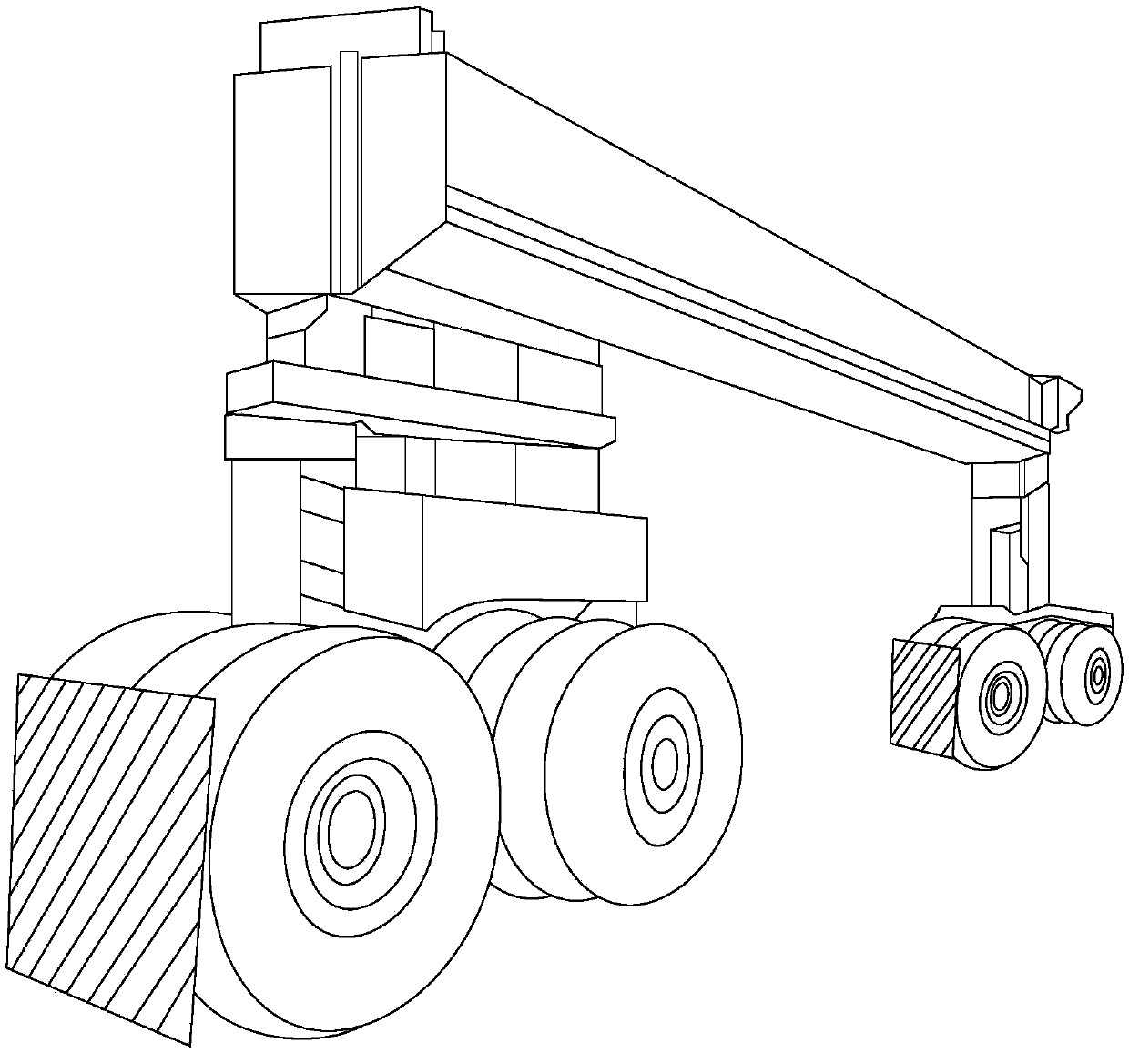 Deviation rectifying method, device and system for tire crane