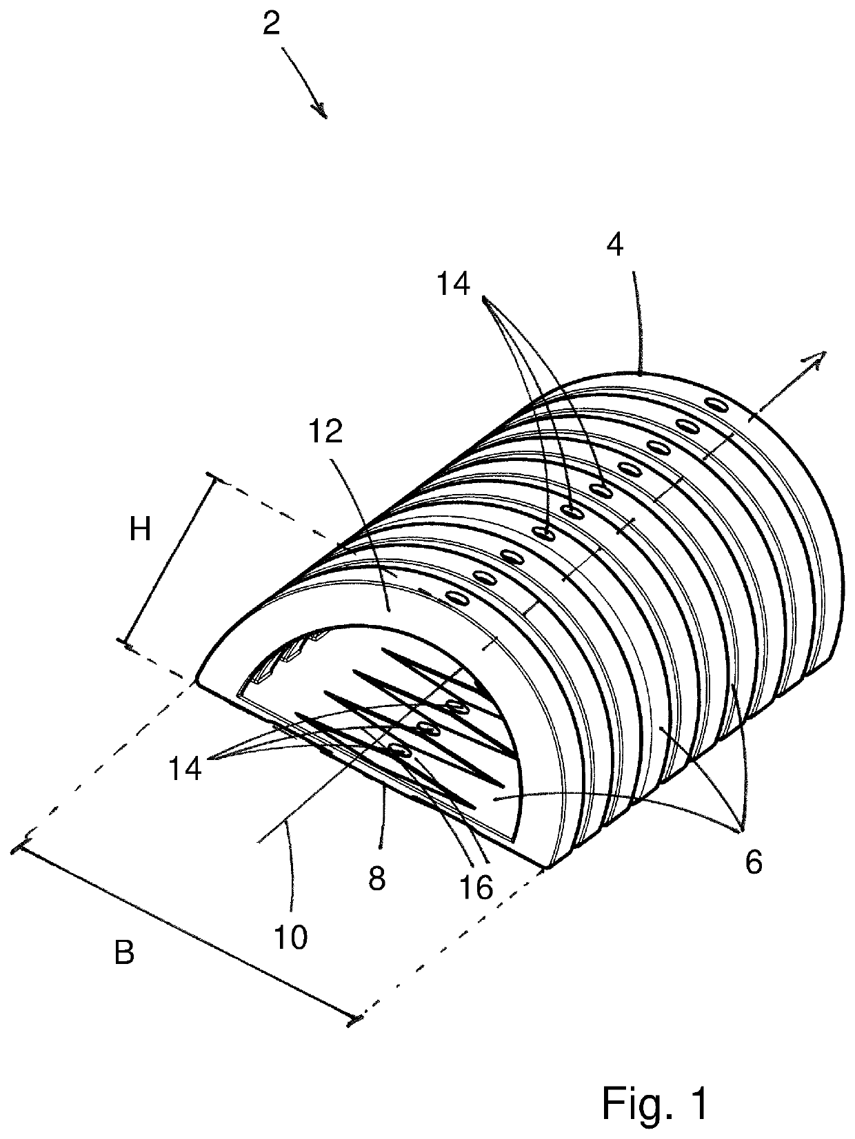 Resin line comprised of a corrugated pipe