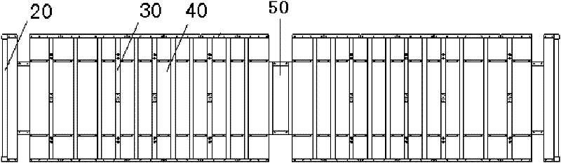 Composite floor for rail wagon