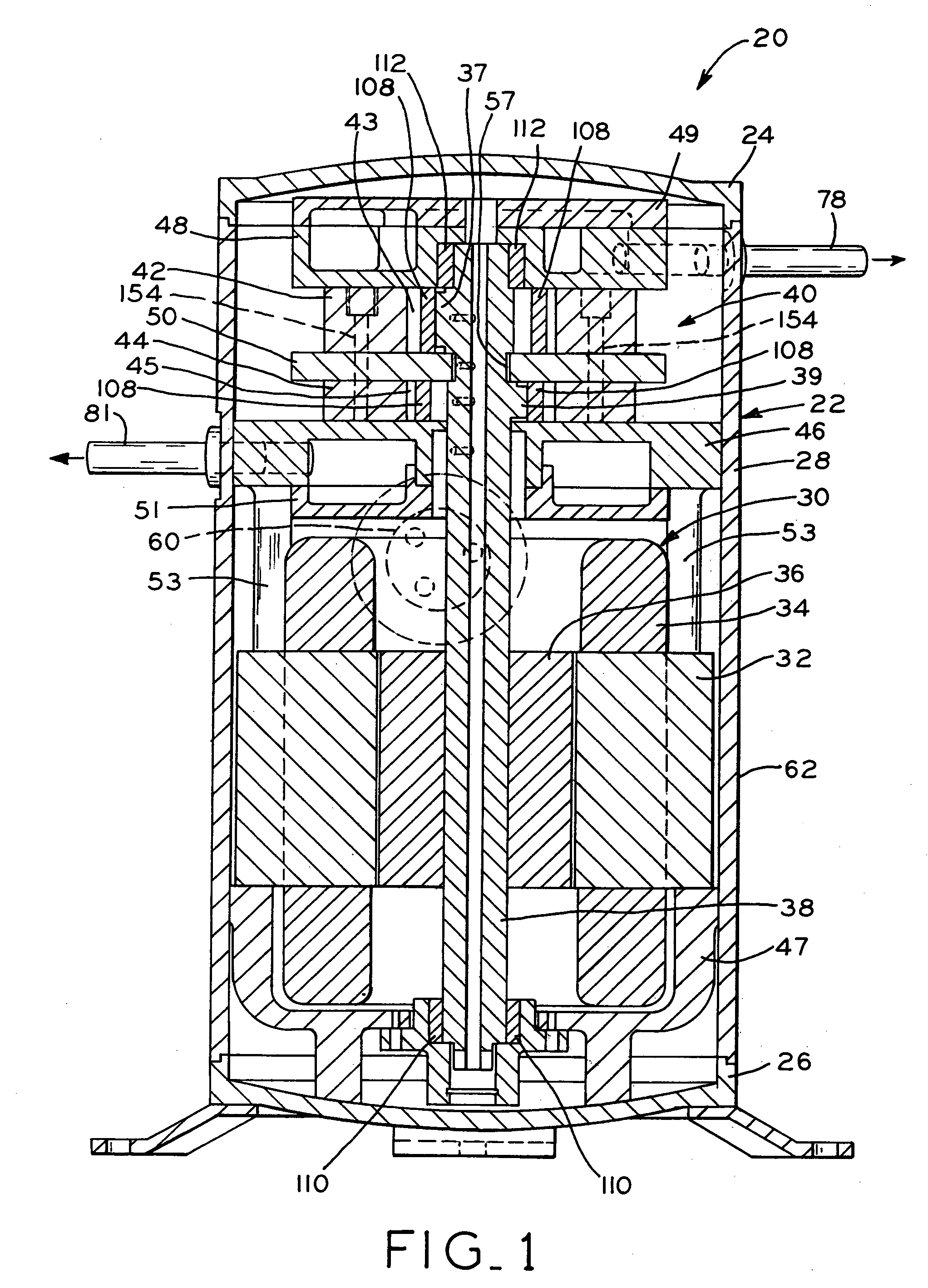 Terminal block assembly for a hermetic compressor