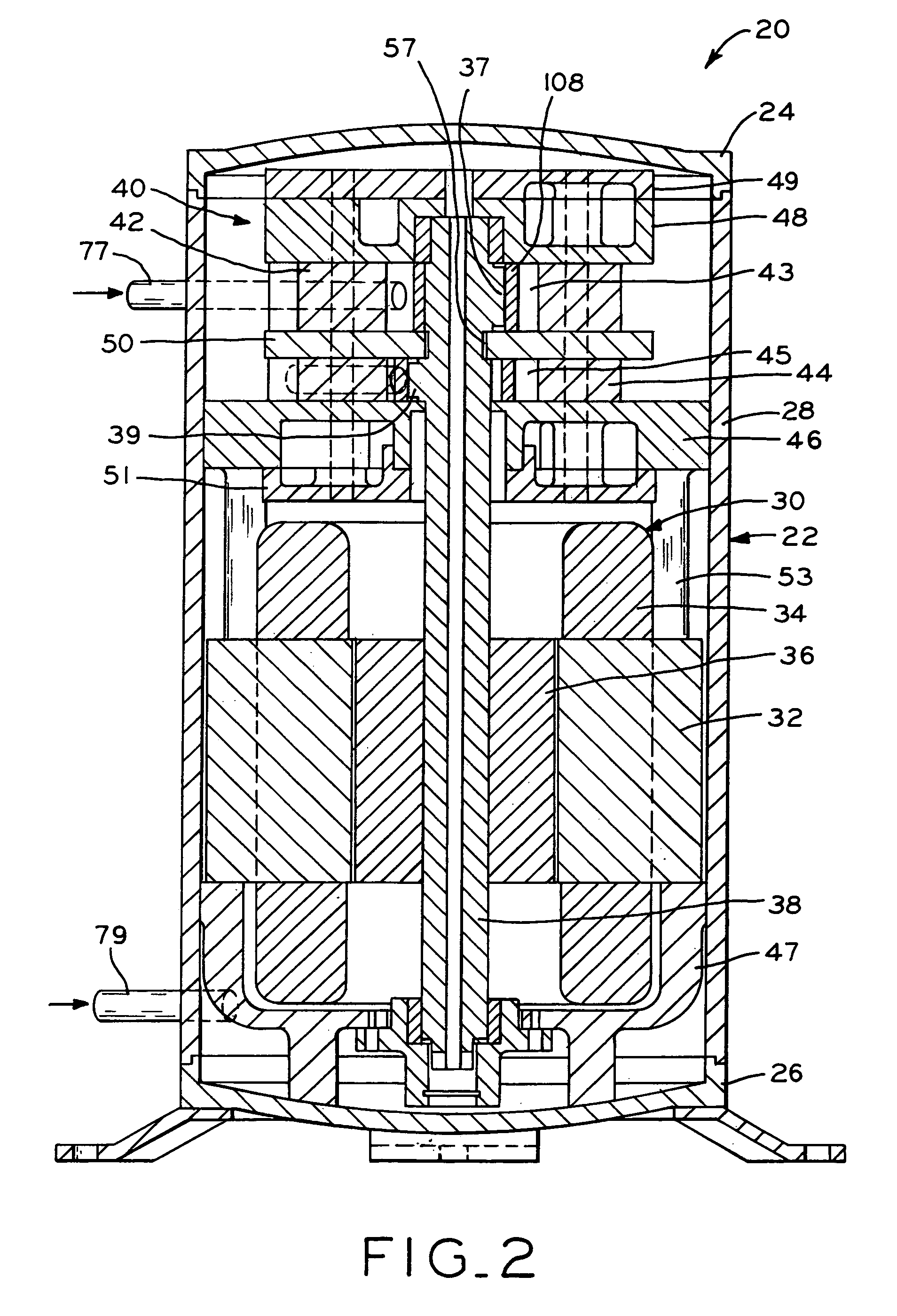 Terminal block assembly for a hermetic compressor