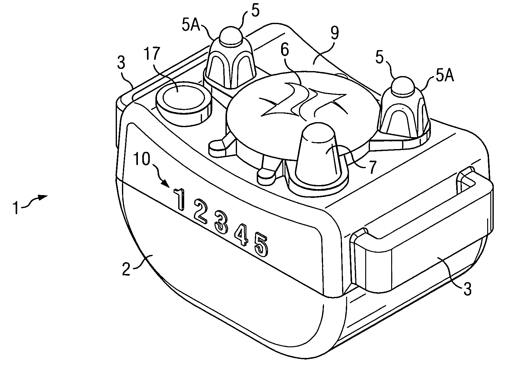 Stabilizing post and method for bark controller