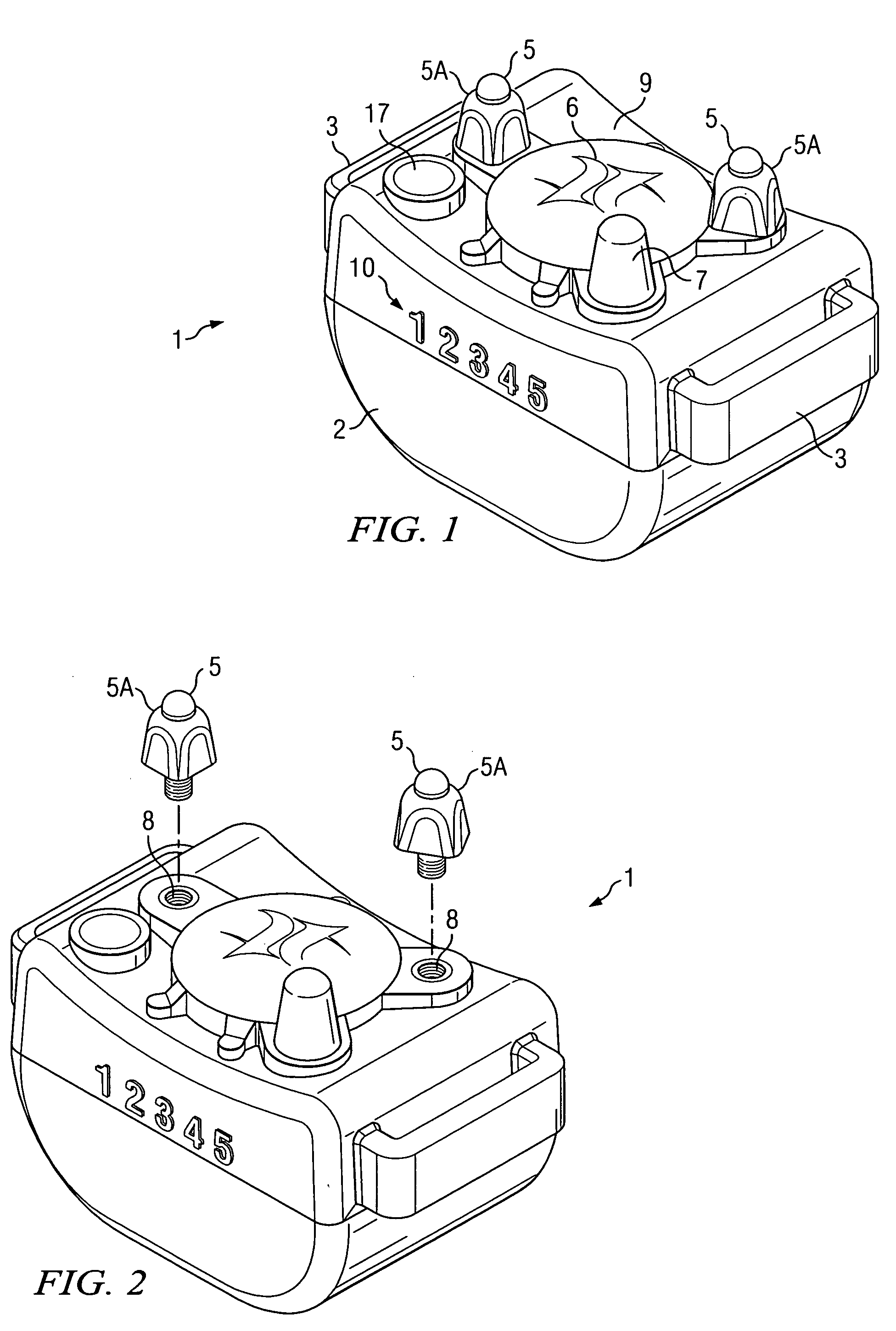 Stabilizing post and method for bark controller