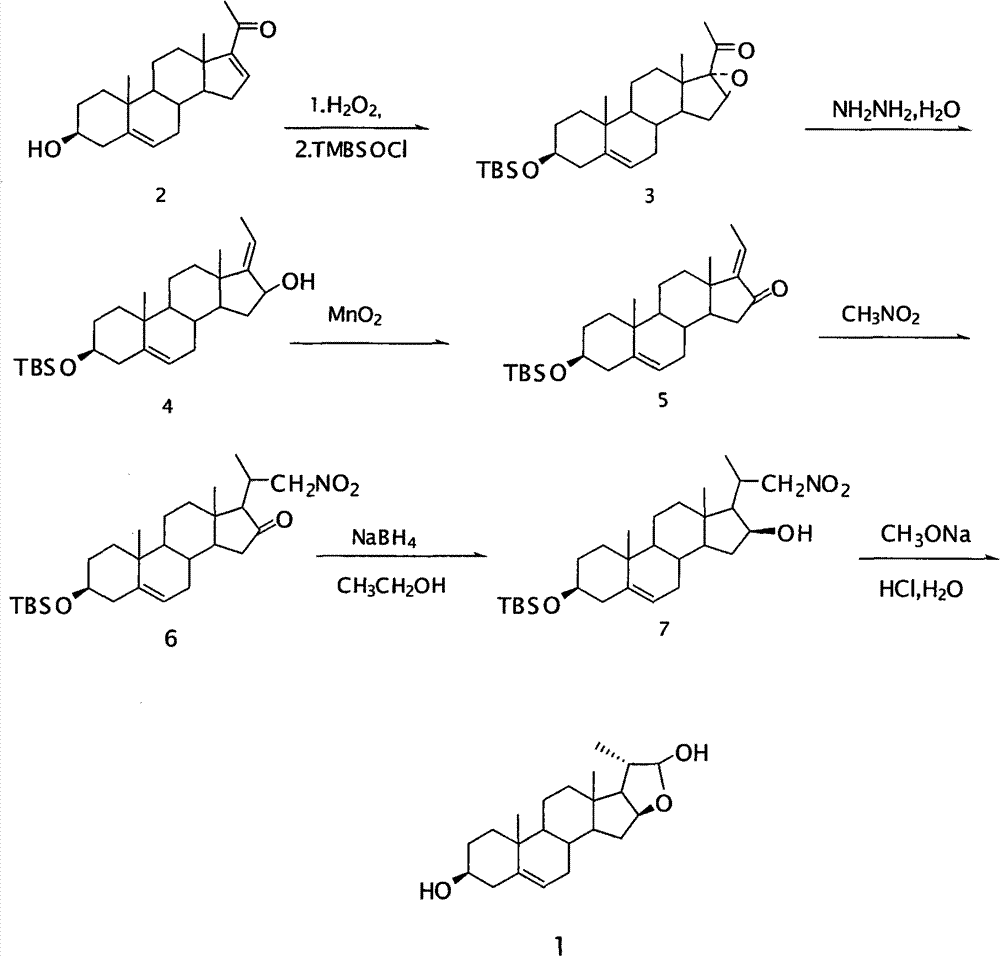Method for synthesizing 16beta,21-epoxy-20S-methyl-alkene-3beta,21beta-pregnane-diol