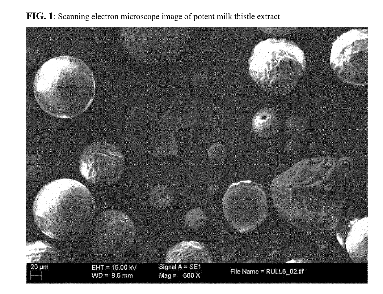Enhanced solubility of milk thistle extract
