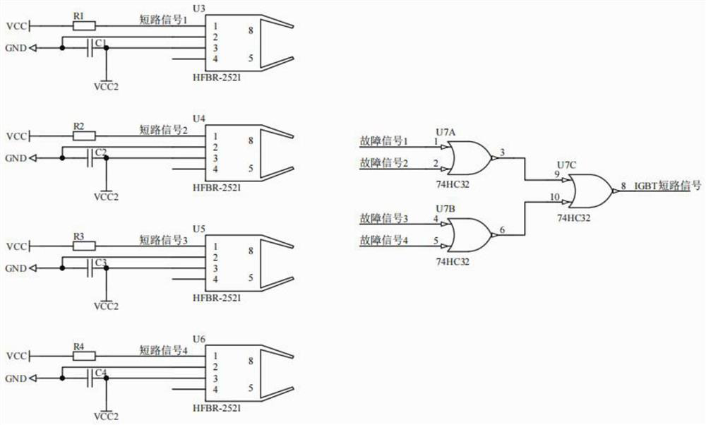 IGBT (Insulated Gate Bipolar Translator) short-circuit fault positioning circuit for complex topology electronic conversion device