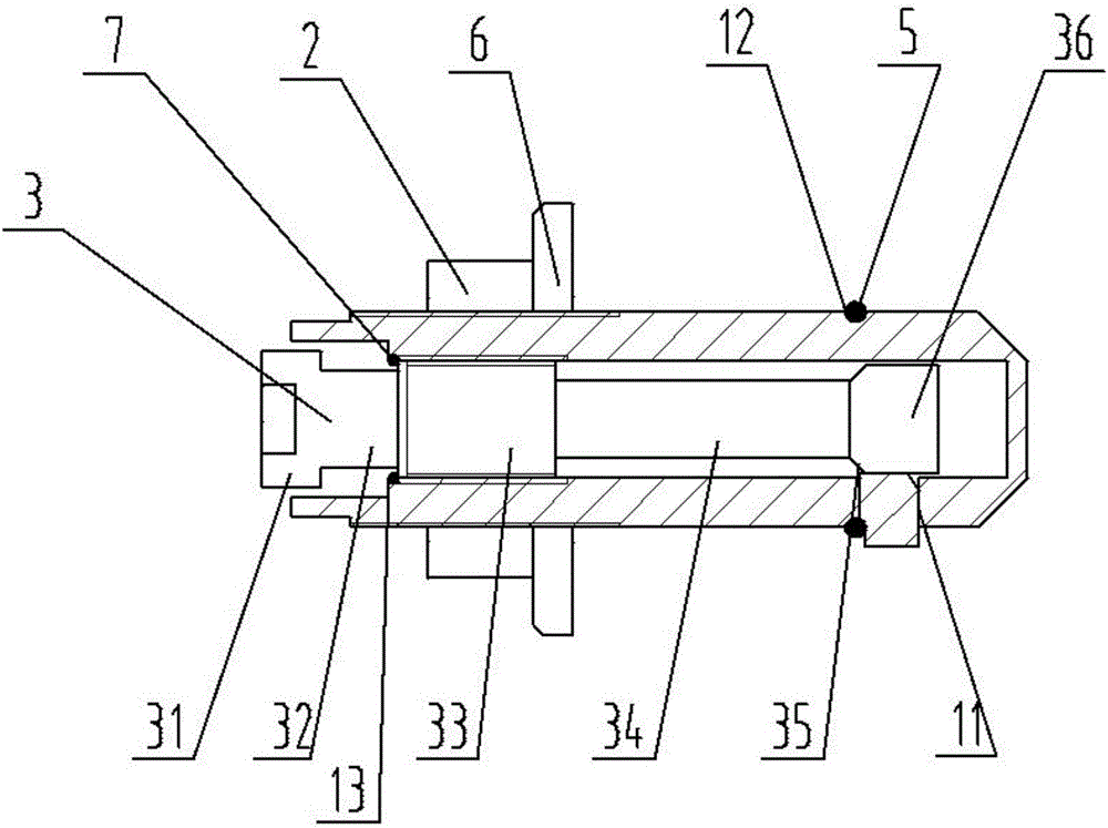 Double-nut-screw type fixing connector based on stretching wedge blocks