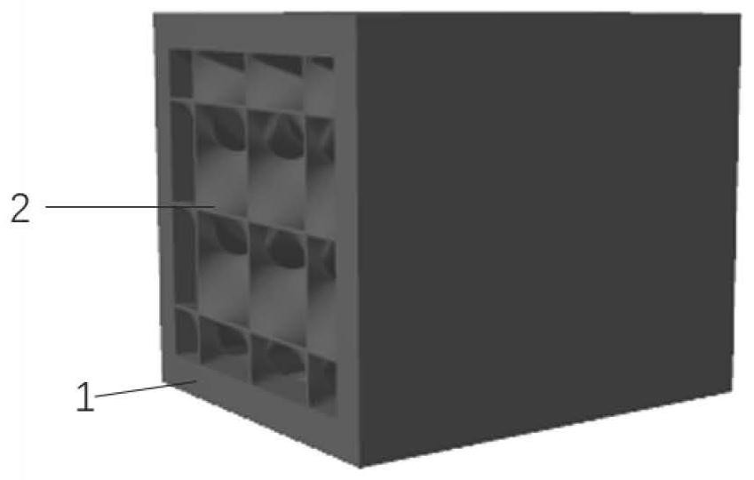 Lightweight automobile energy absorption box with lattice structure