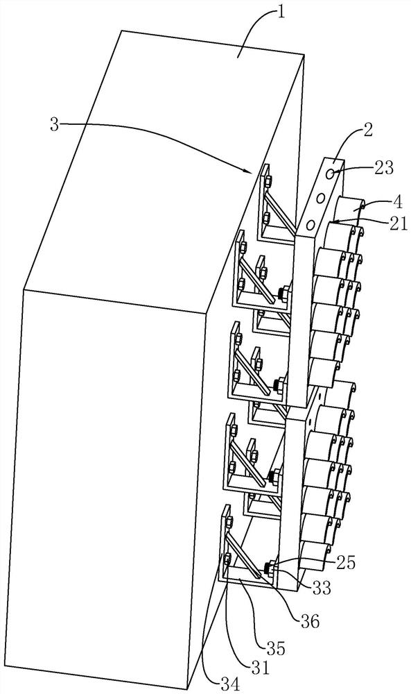 Pseudo-classic architecture curtain wall structure and installation equipment