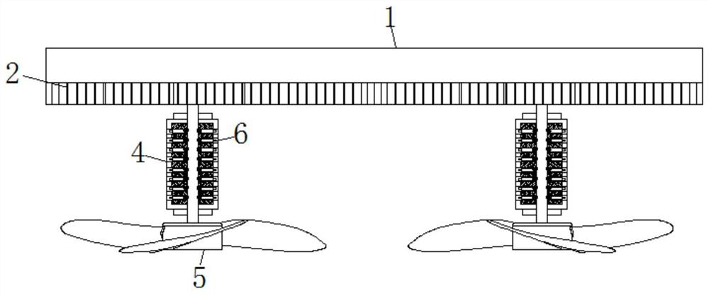 An anti-winding device with a carbon fiber cutting tool for an unmanned ship propeller