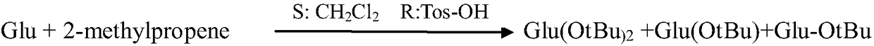 A kind of preparation method of glutamic acid-1-tert-butyl ester derivative