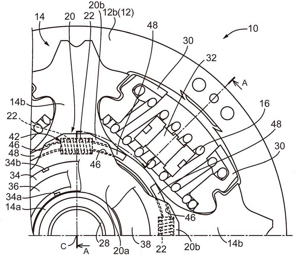 Damper device for vehicle