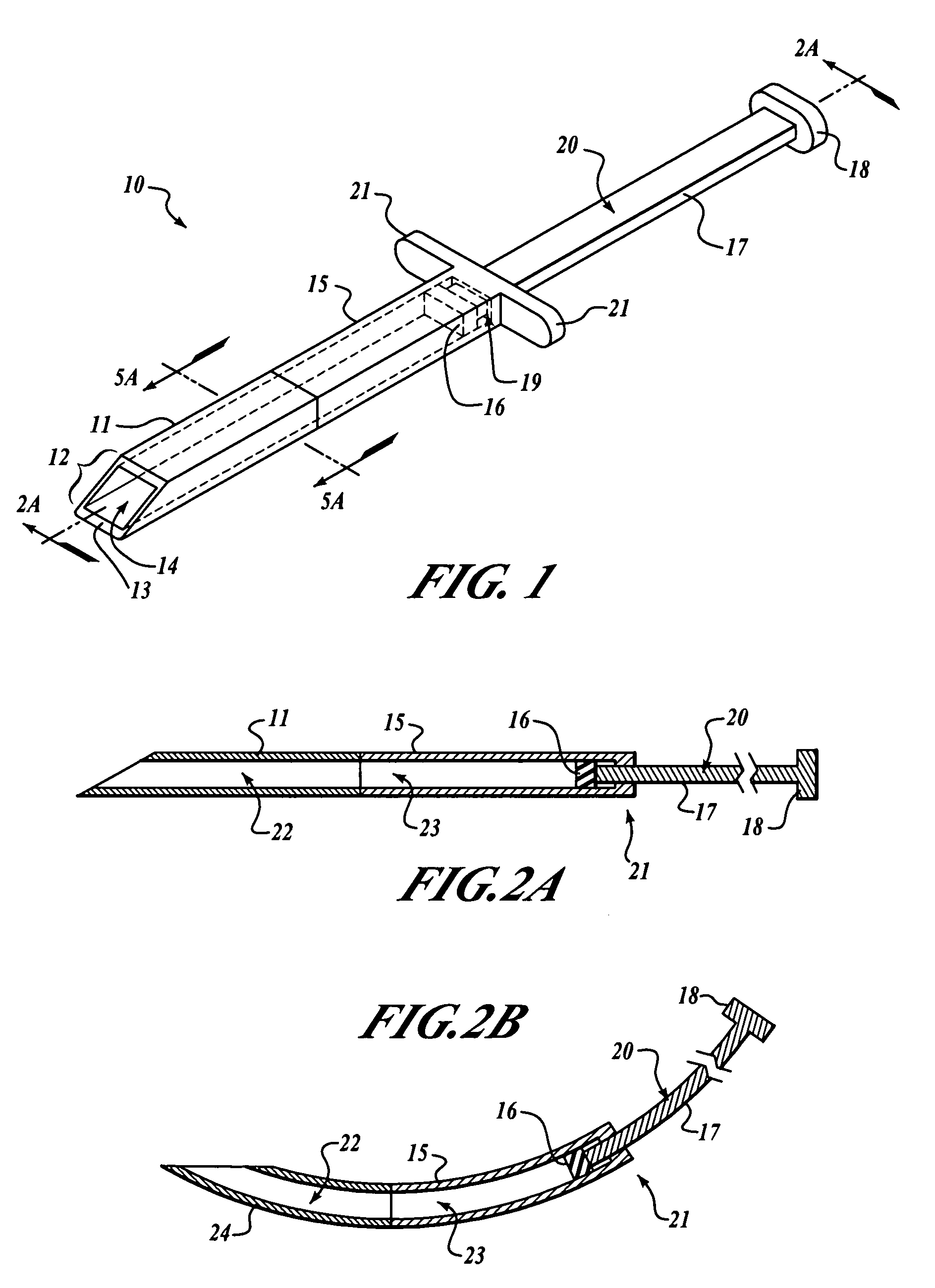 Subcutaneous implantation instrument with dissecting tool and method of construction