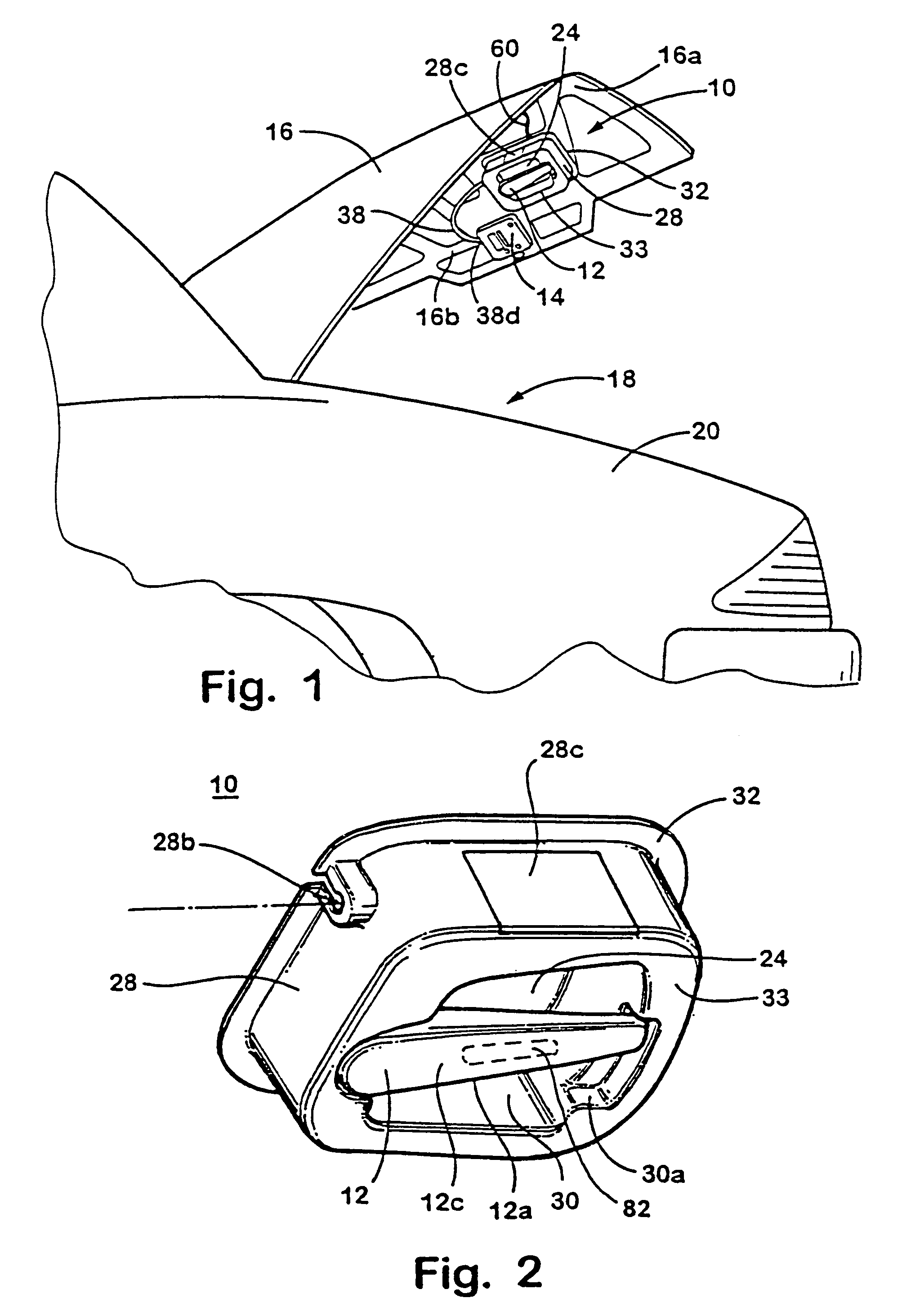 Safety system for a compartment of a vehicle