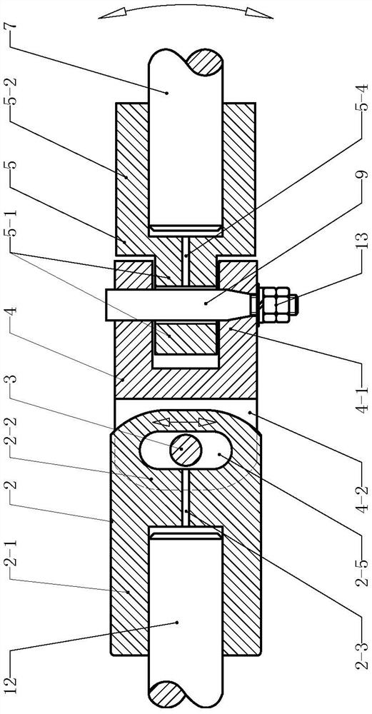 A coupling with adjustable axis deviation