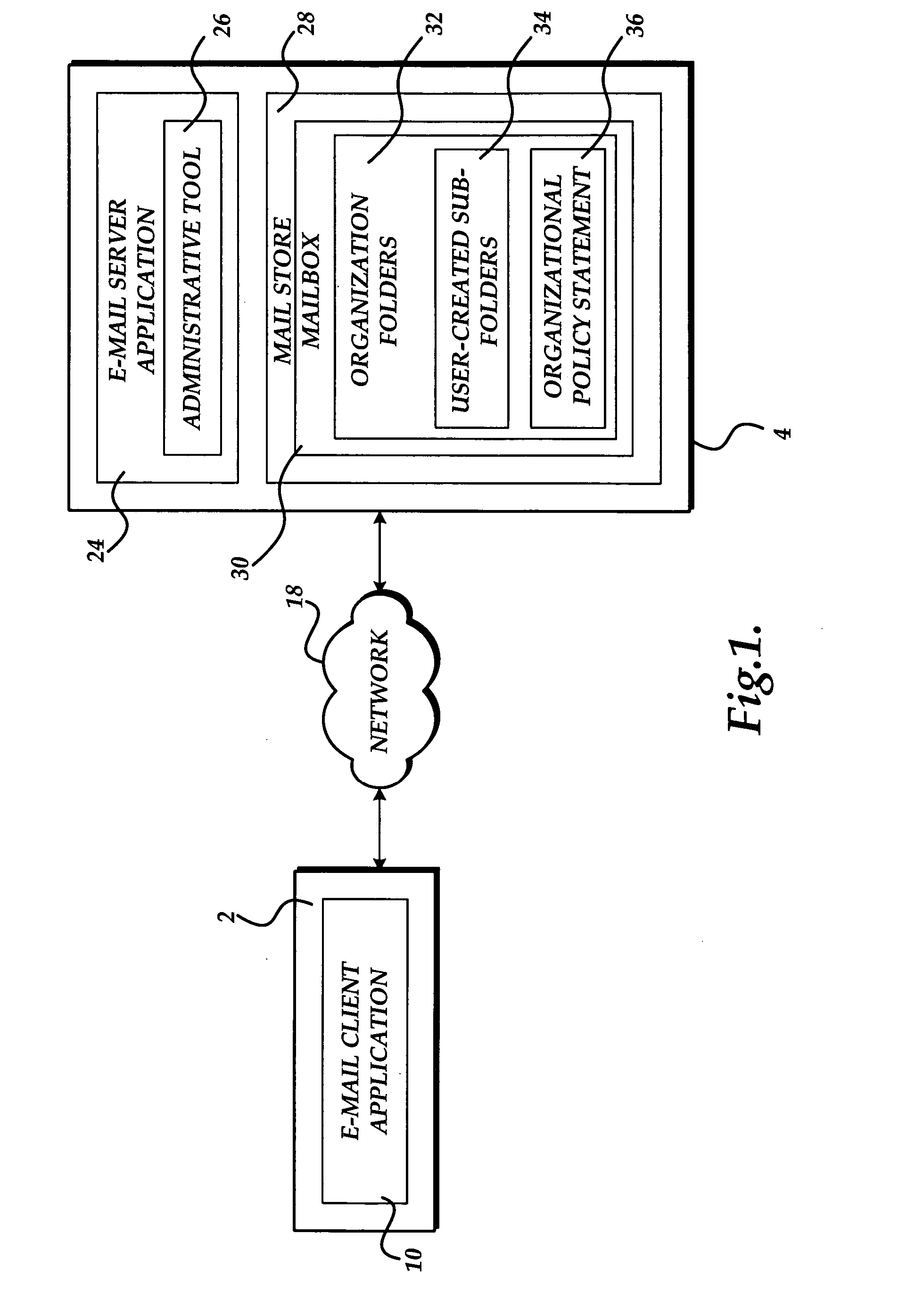 Method and computer-readable medium for providing access to policy information associated with electronic mail message folders