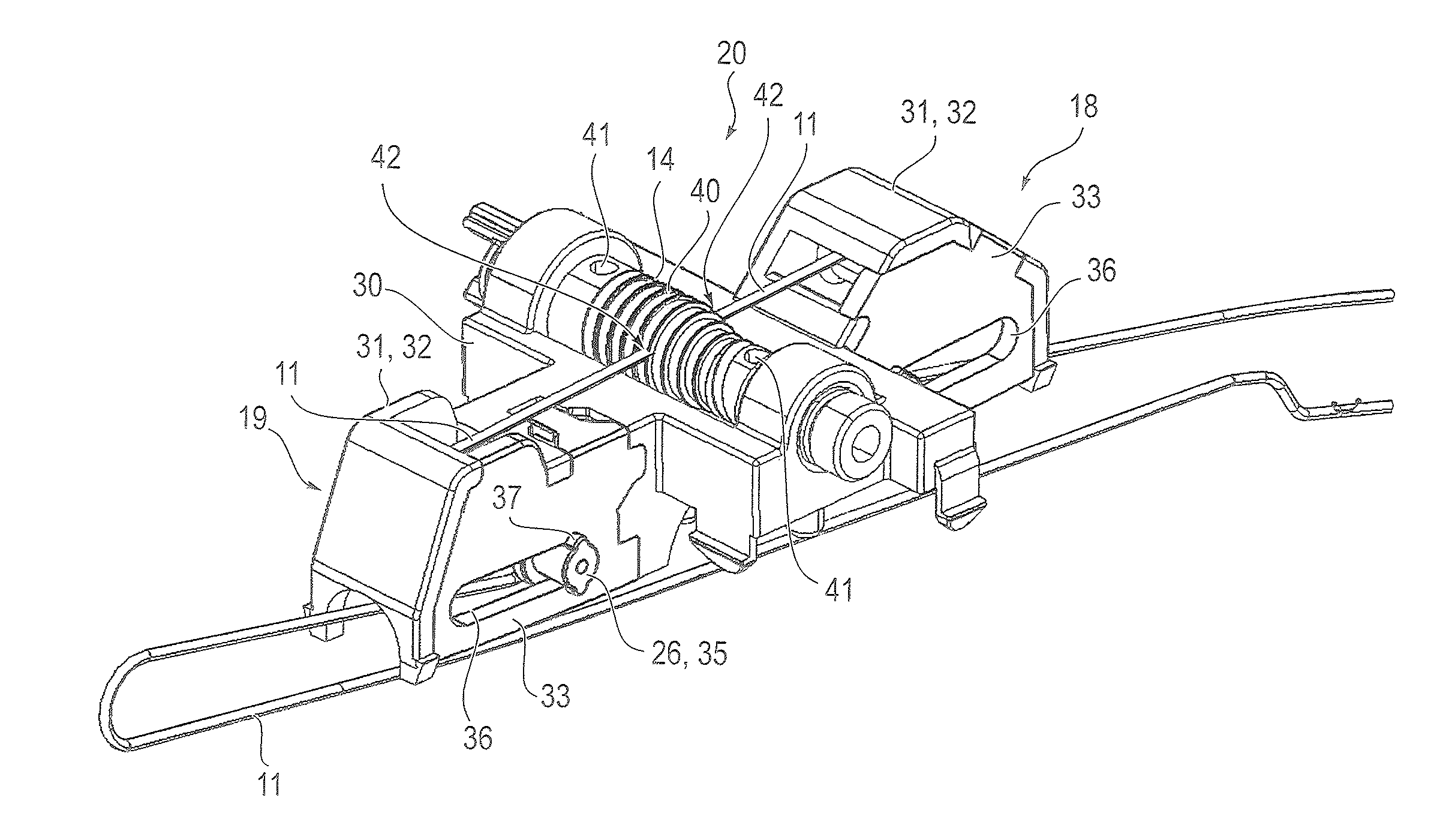 Screen Adjustment Device for a Motor Vehicle