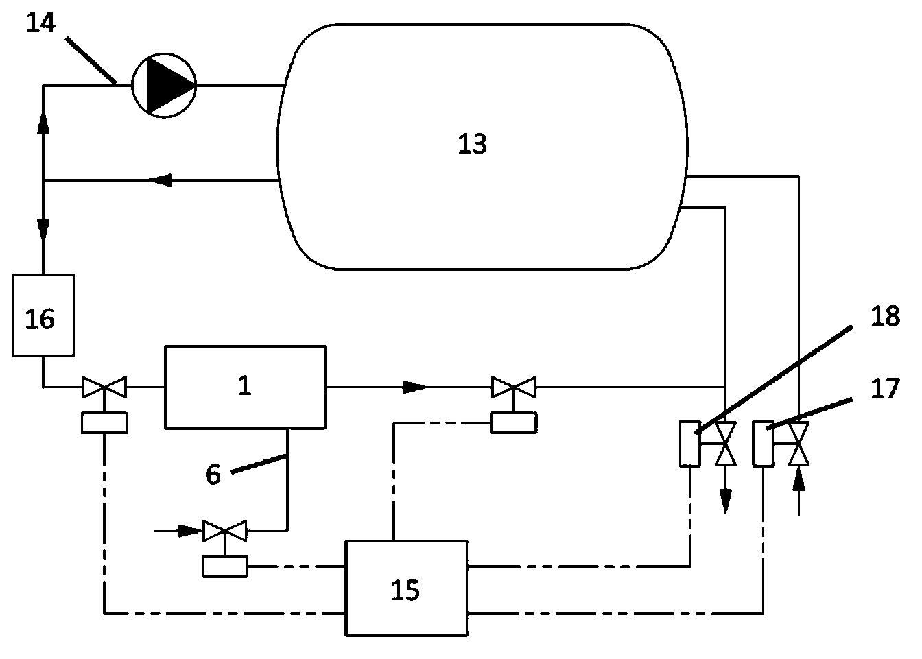 Detection and control method of water washing programs of dyeing machine