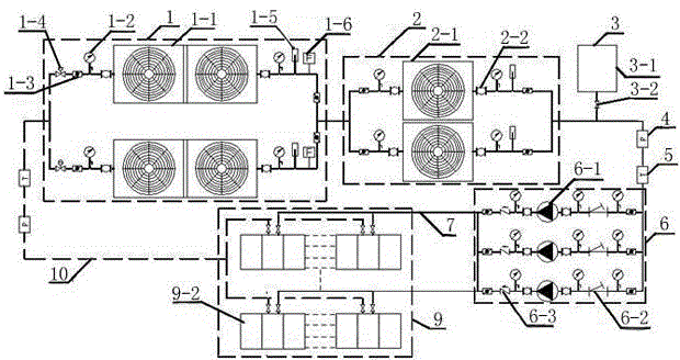 Data center inter-column heat dissipation system