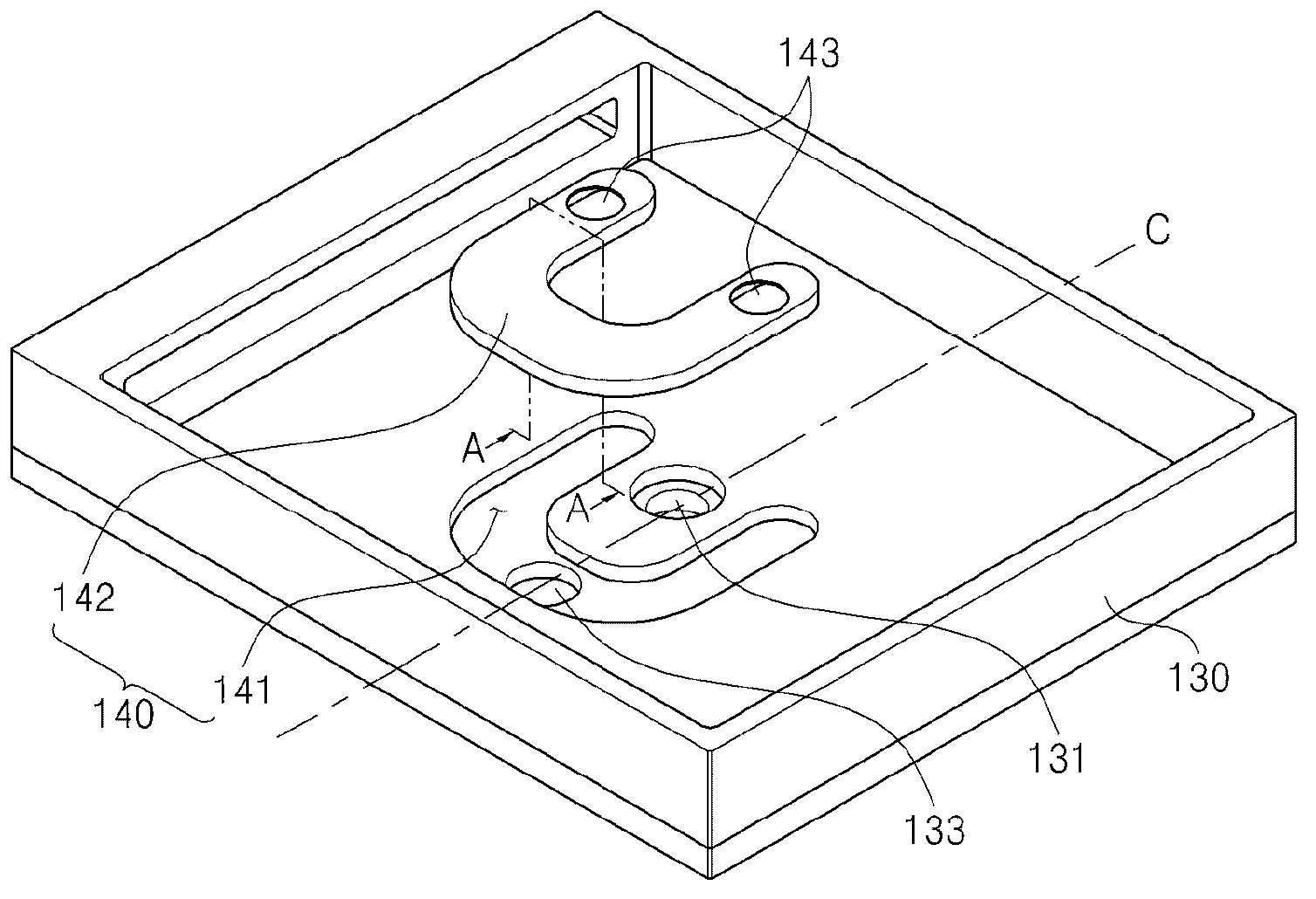 Chemical vapor deposition device used for flat-panel display