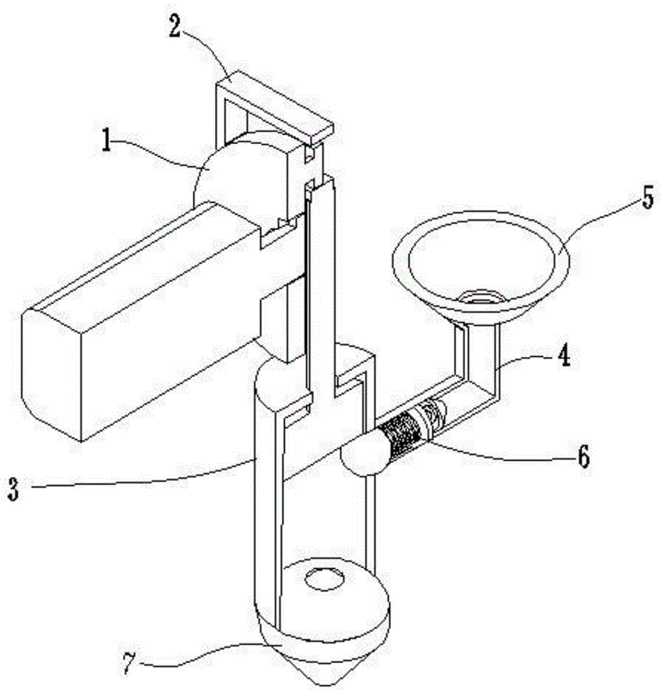 A kind of dispensing footwear mechanism