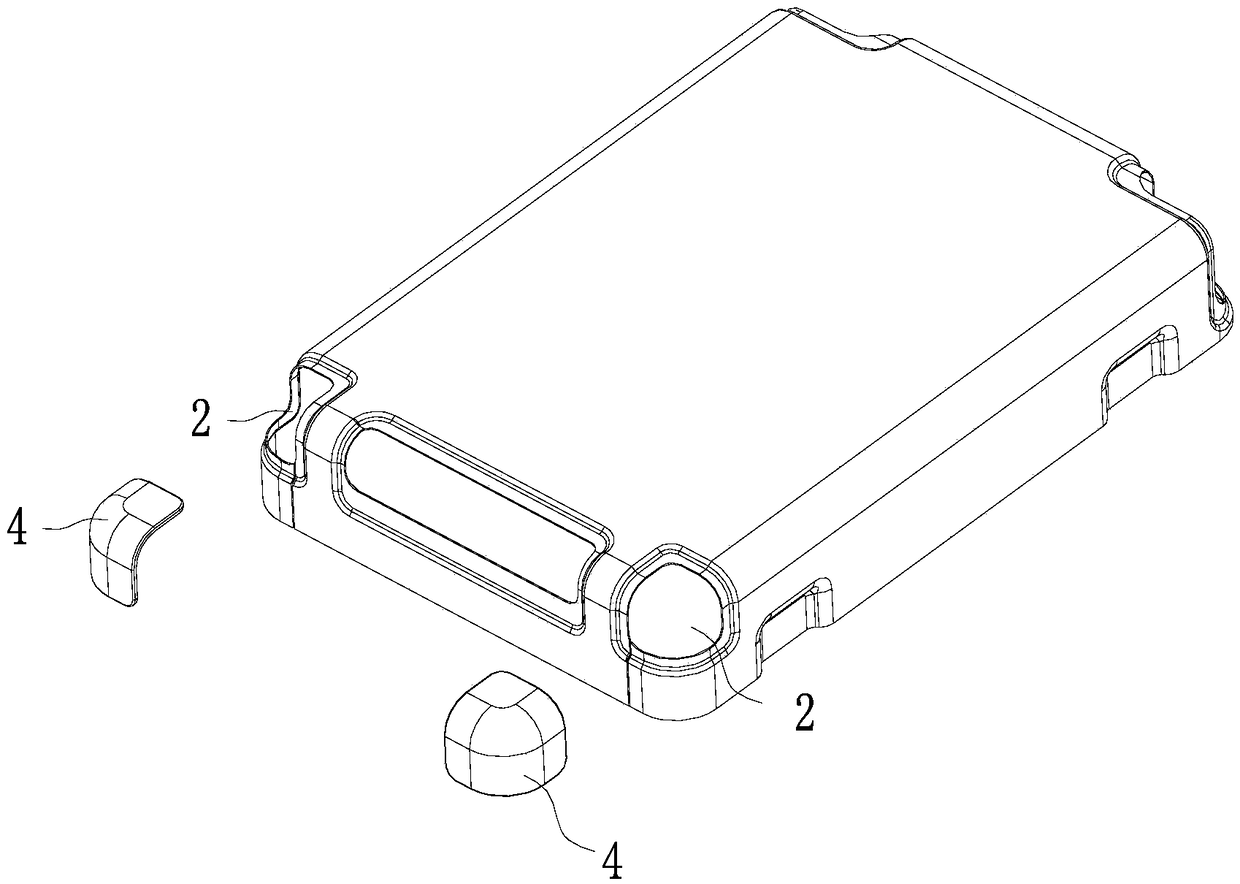 Case shell processing method and assembled case shell for rigid luggage