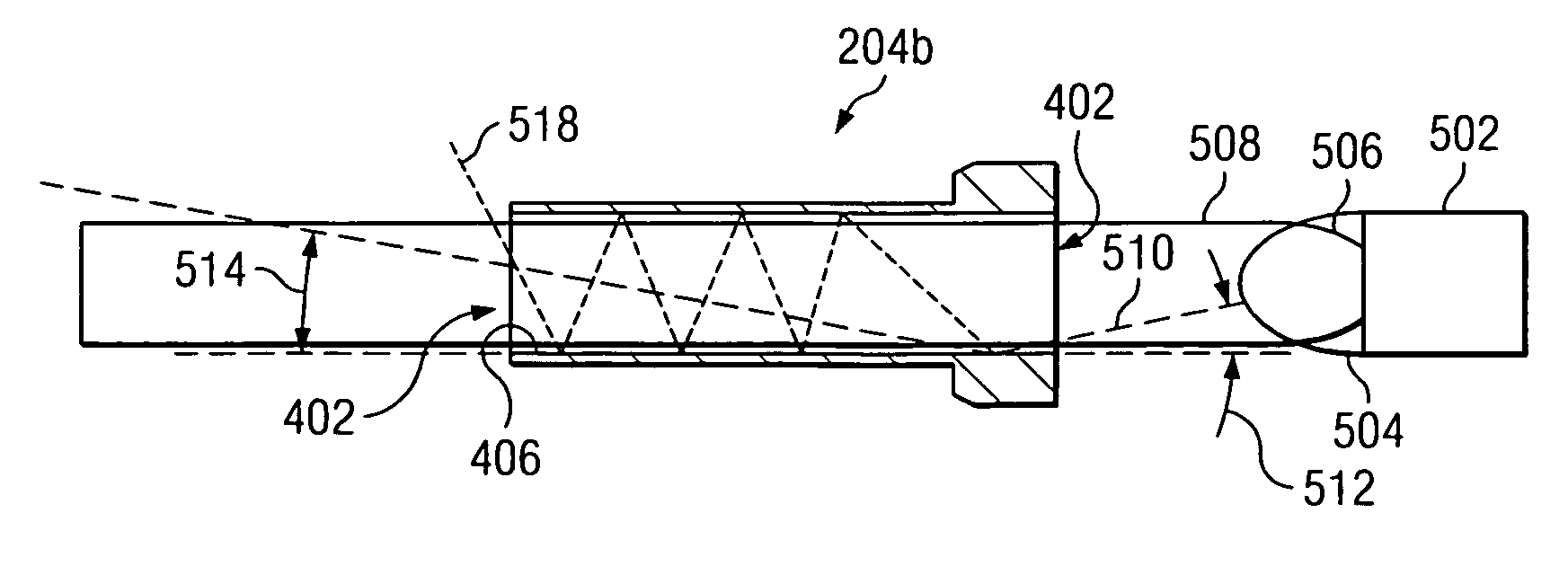 Particle counter with self-concealing aperture assembly