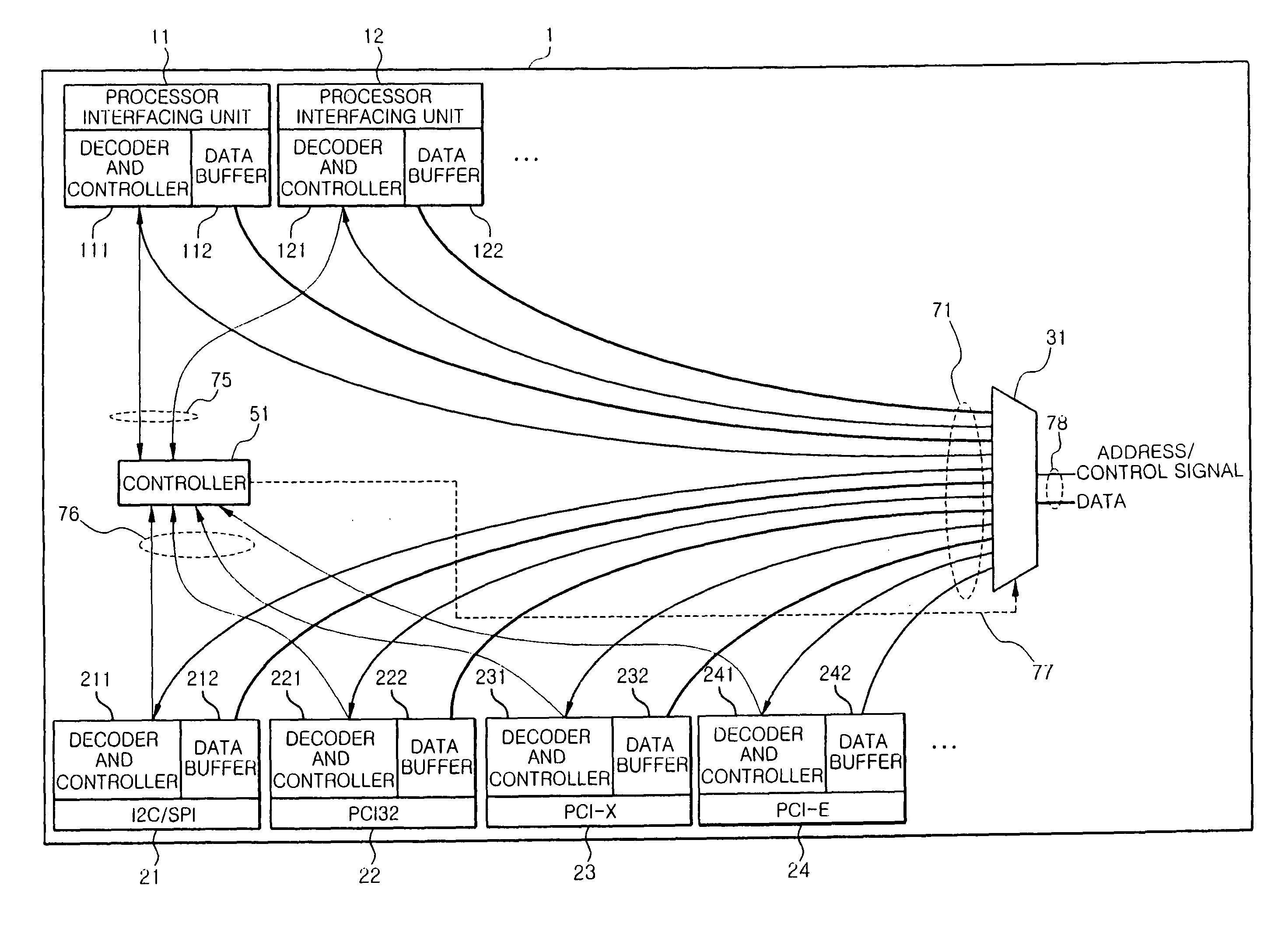Memory switching control apparatus using open serial interface, operating method thereof, and data storage device therefor