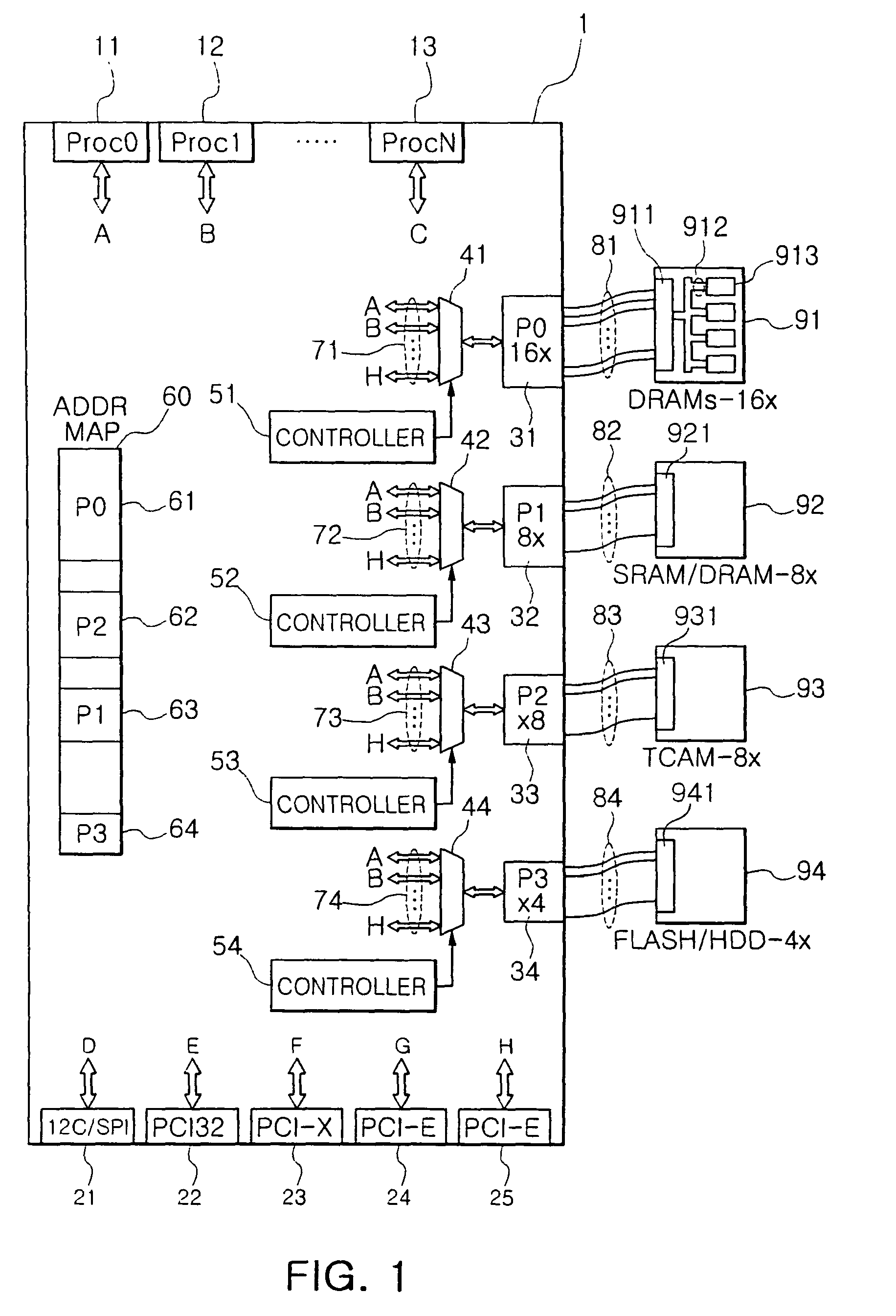 Memory switching control apparatus using open serial interface, operating method thereof, and data storage device therefor