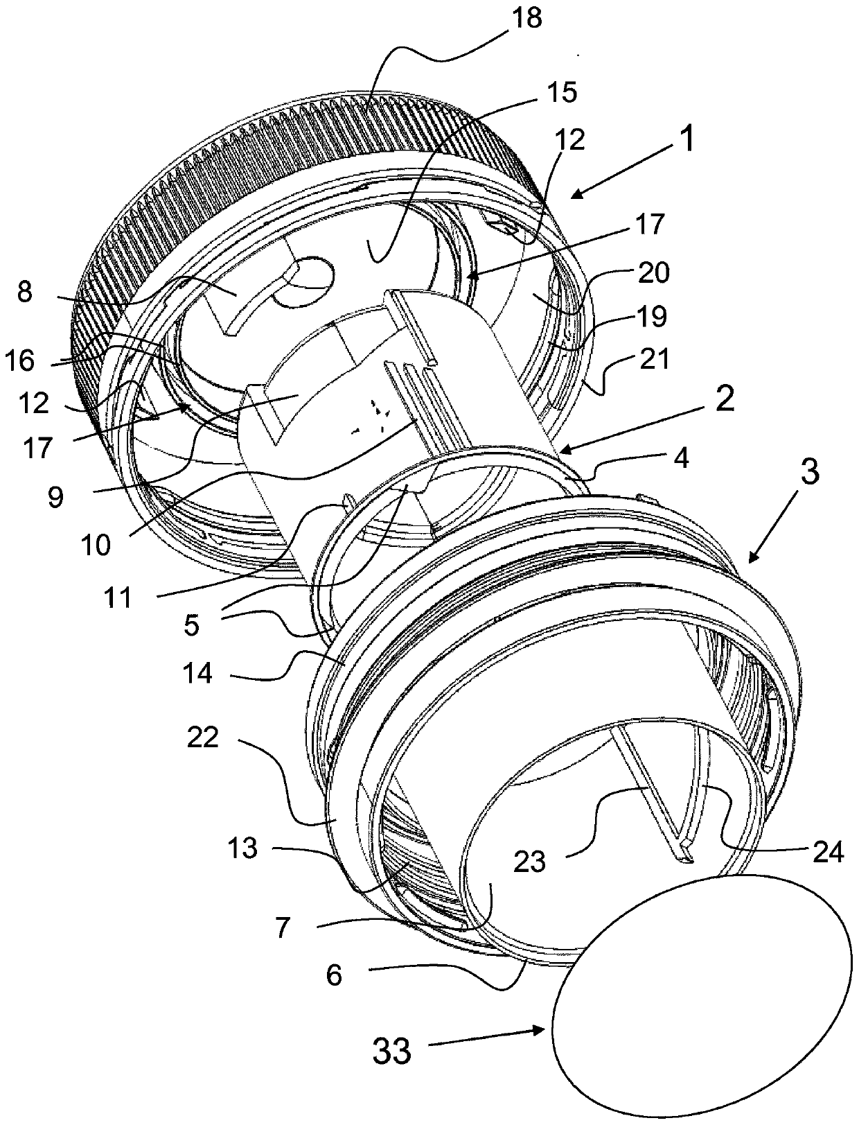 Refillable lid closure with membrane seal that opens only by rotation or axial pressing