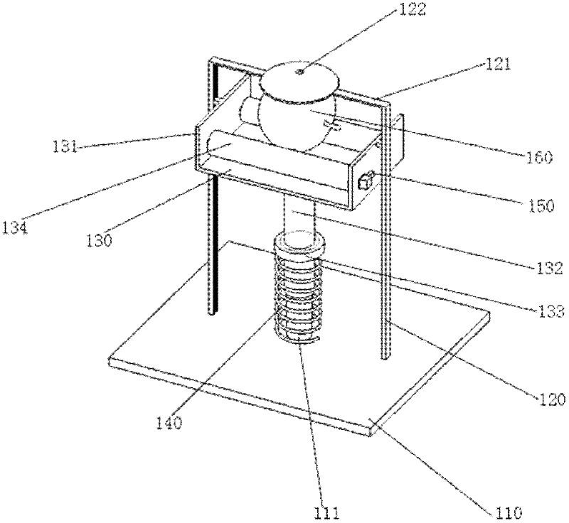 Rotary positioning device and detection system for detecting pesticide residue on surface of fruits