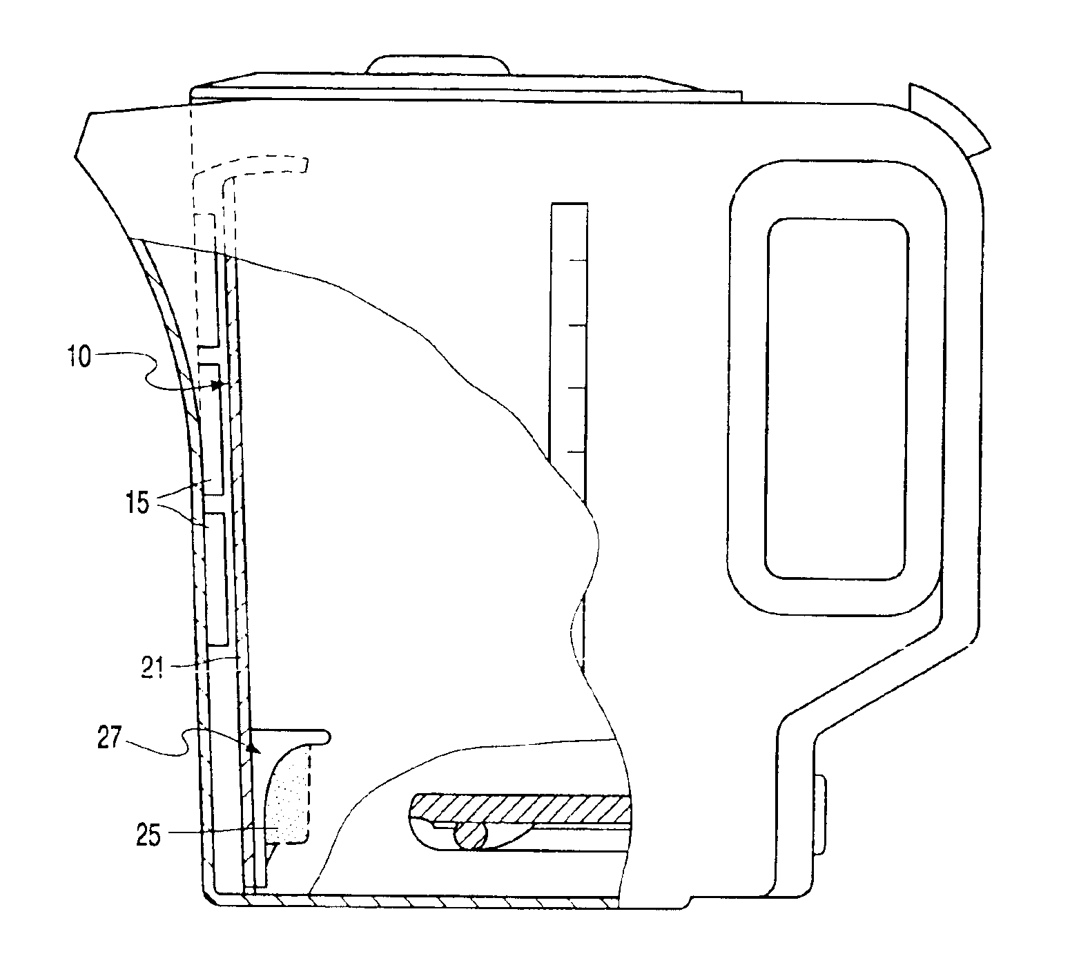 Removable filters and water heating vessels incorporating such