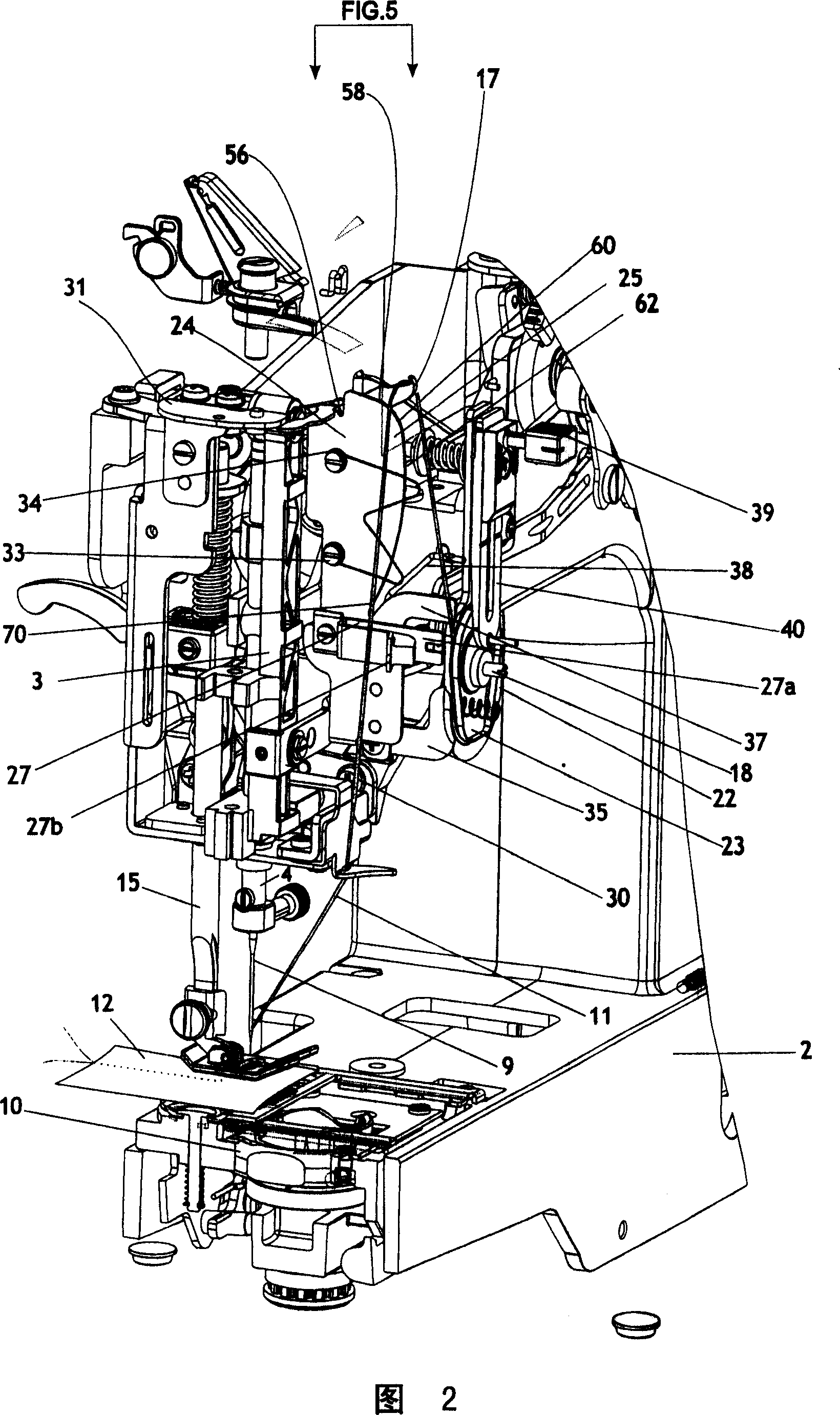 Thread control device for a sewing machine