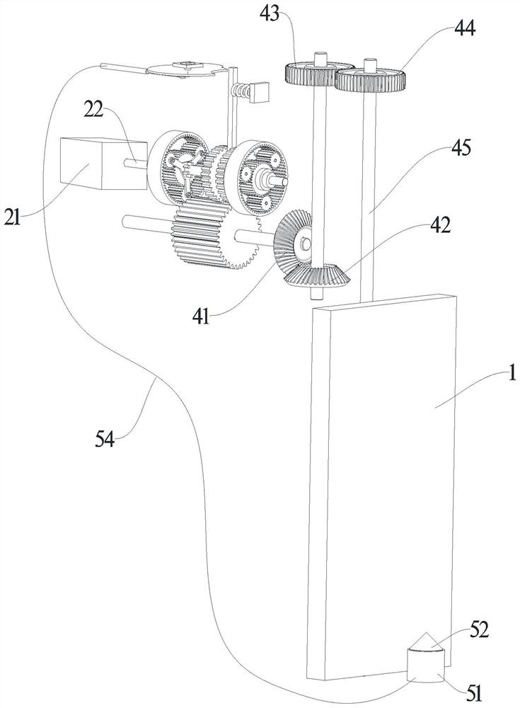 An intelligent gate with planetary reducer