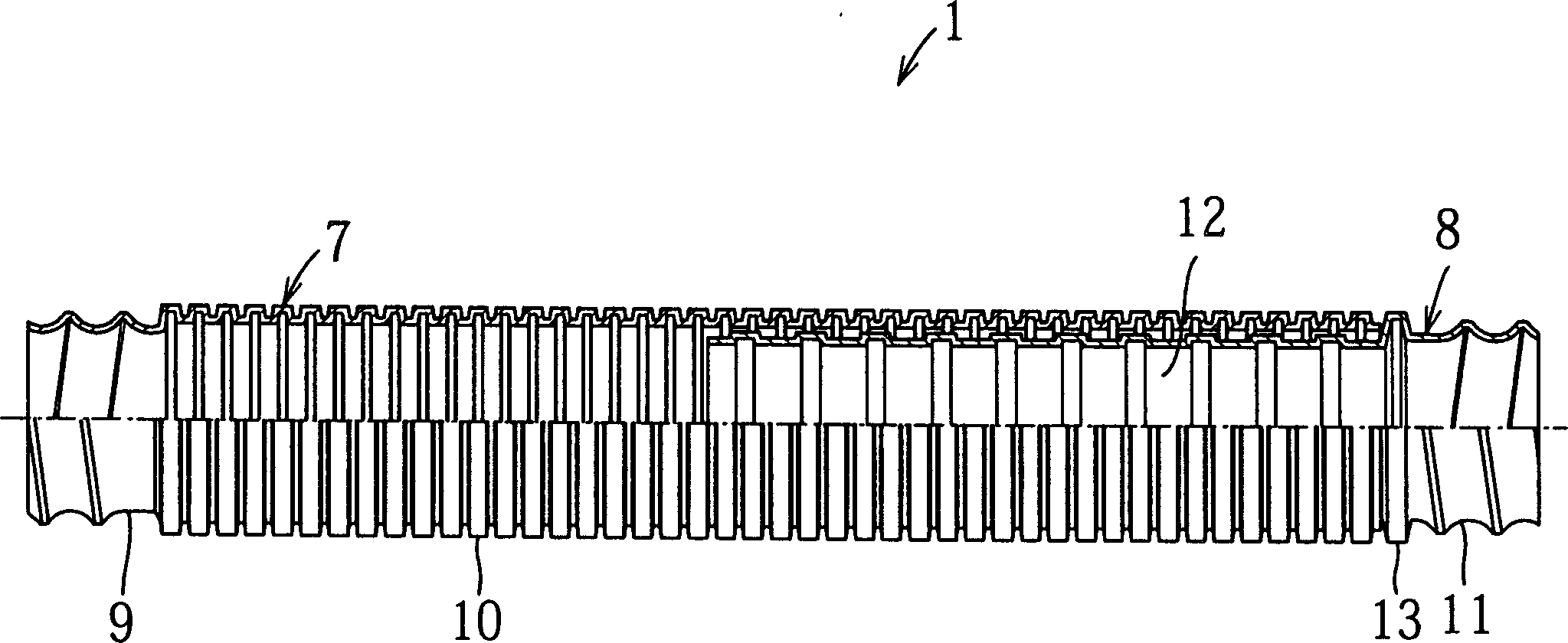 Joint for casing and casing connecting structure using said joint