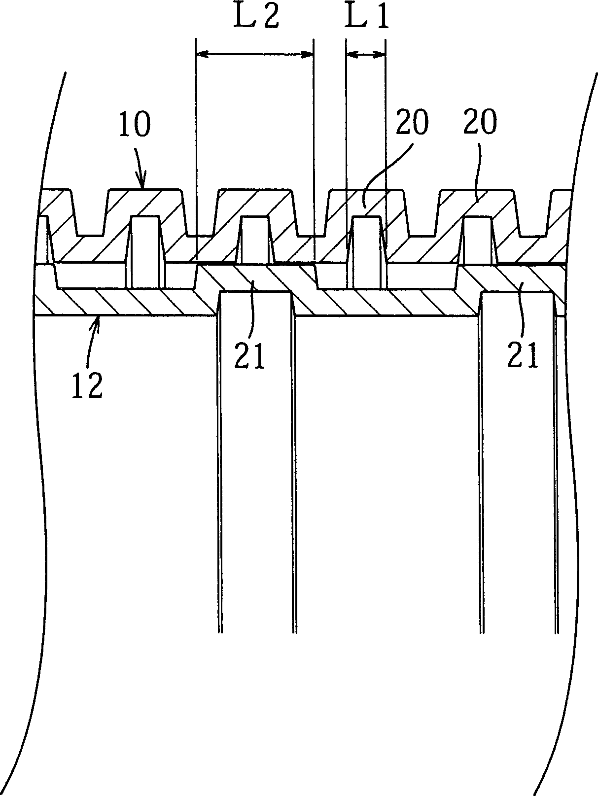 Joint for casing and casing connecting structure using said joint