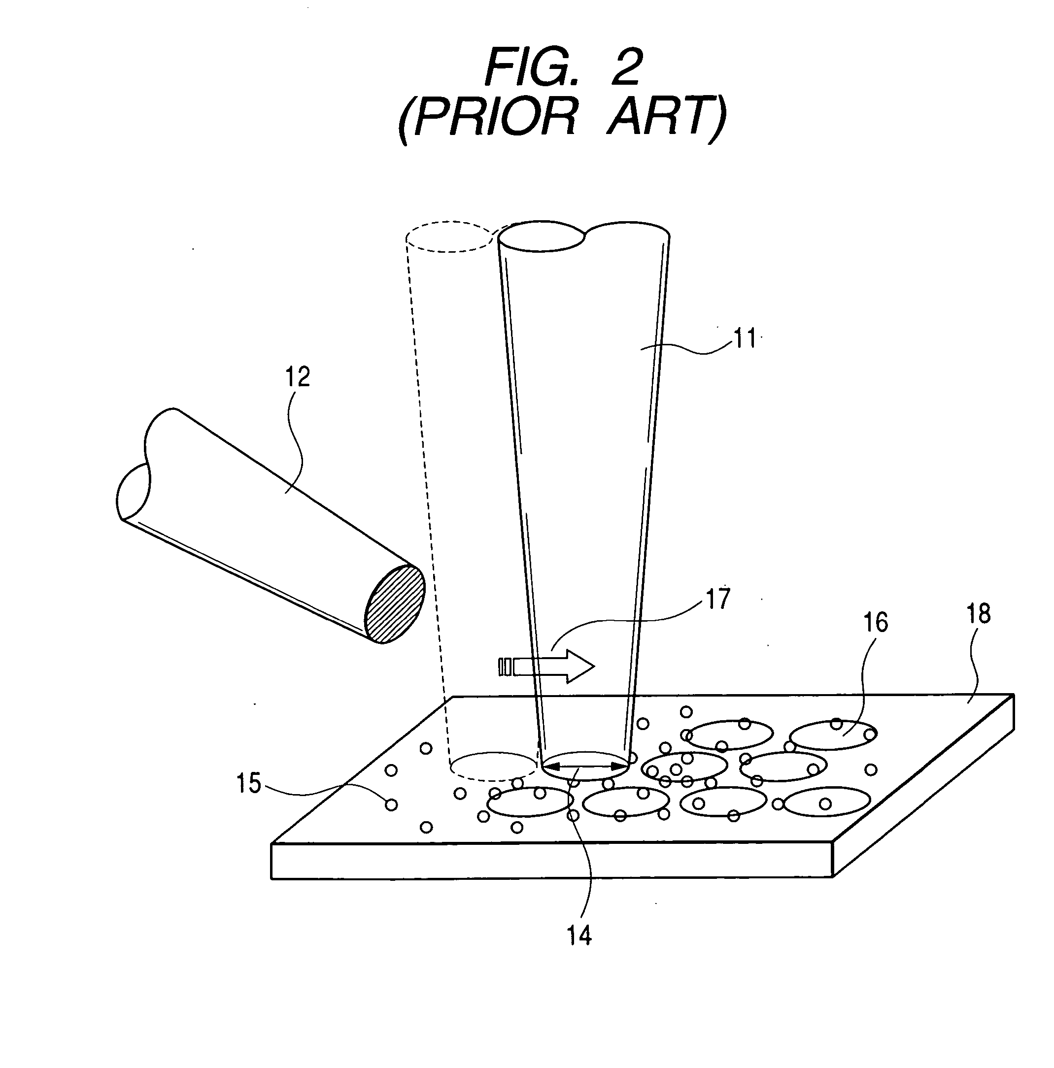 Method for depositing a film using a charged particle beam, method for performing selective etching using the same, and charged particle beam equipment therefor