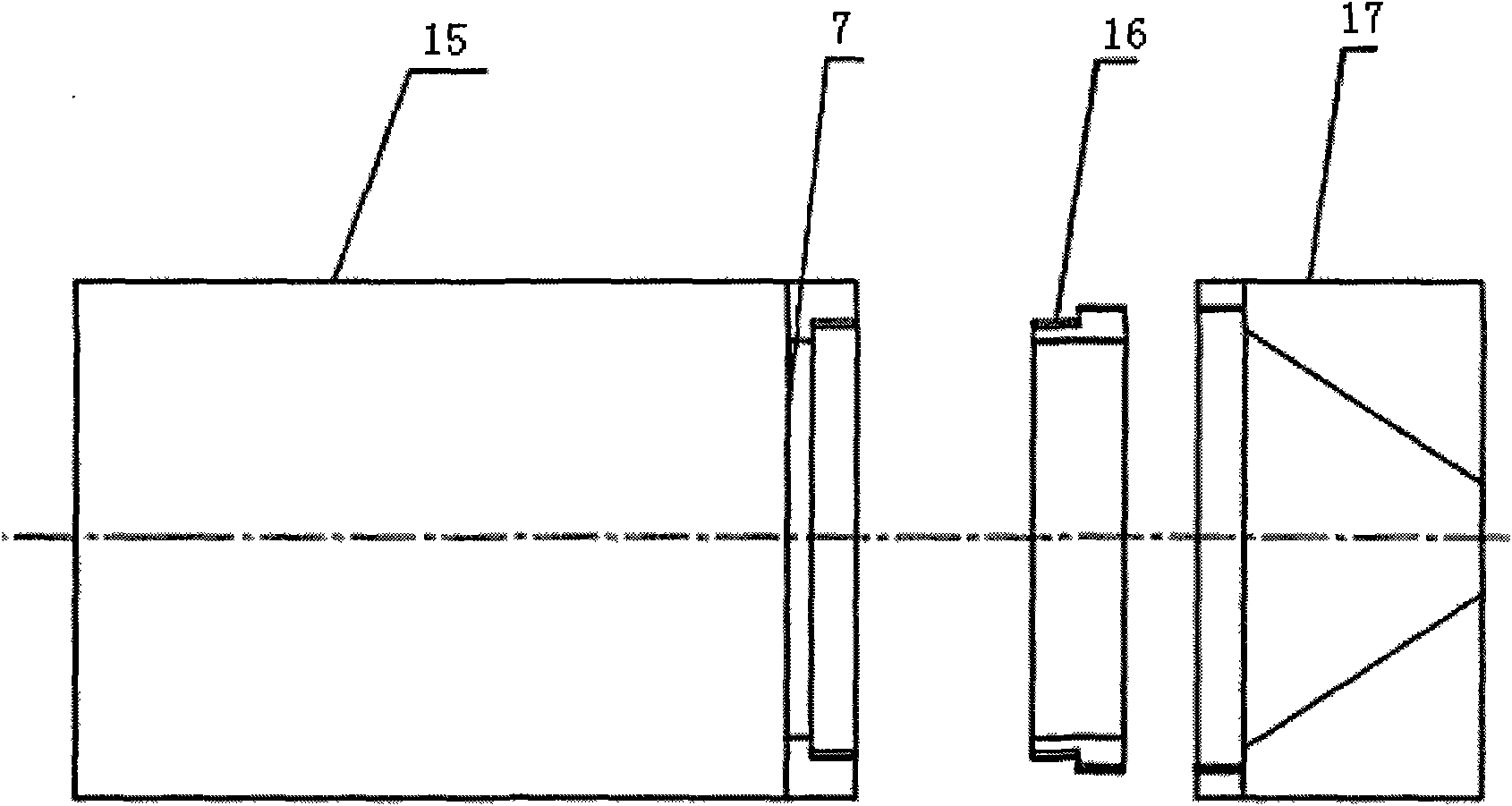 Air-suction type space dust-charge test device