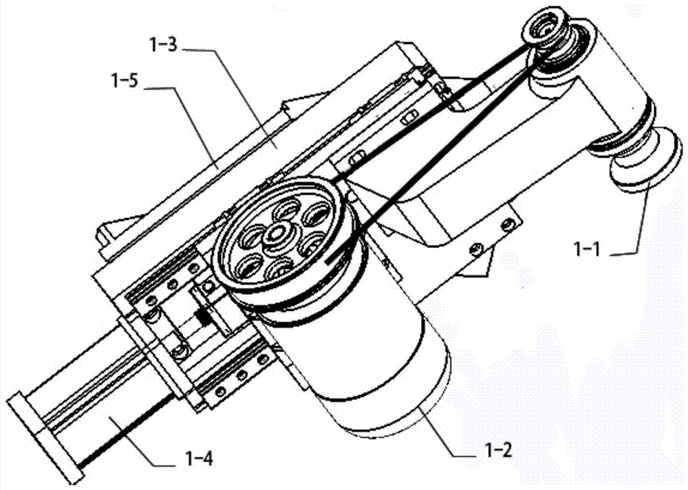 Grinding device and method for profiled full-section of rail weld with five grinding heads