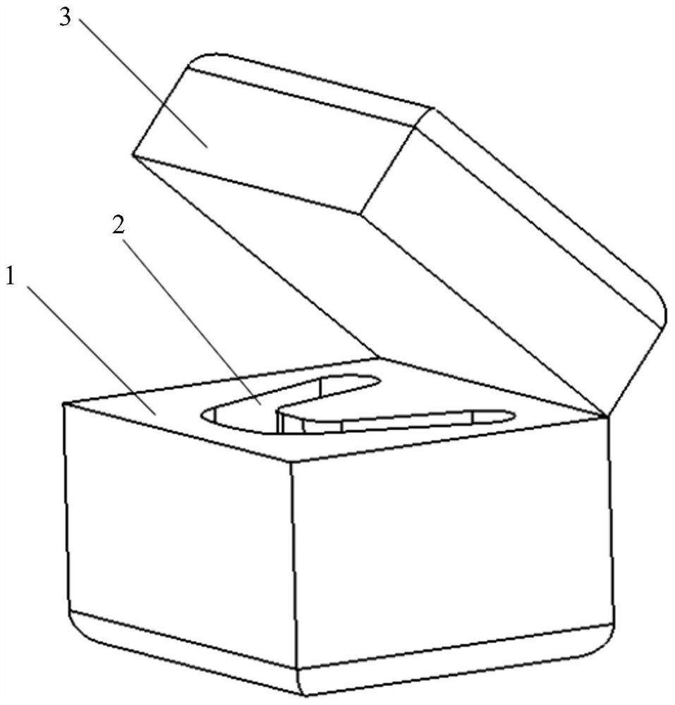 Orthodontic appliance storage box, orthodontic appliance and orthodontic system