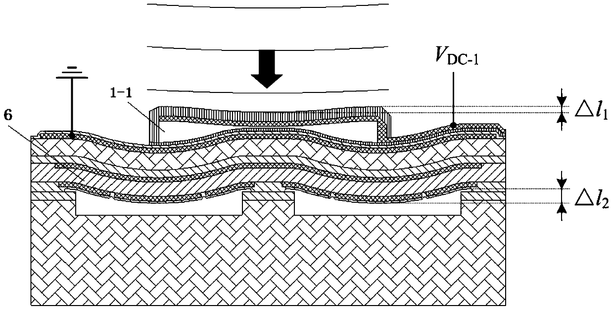 A piezoelectric emitting capacitive sensing high-performance mut unit and its preparation method