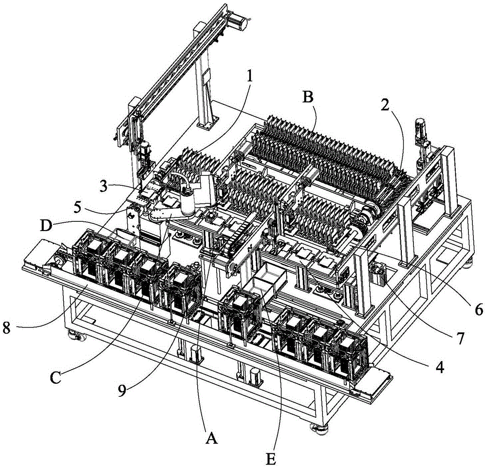Automatic battery loading and unloading device