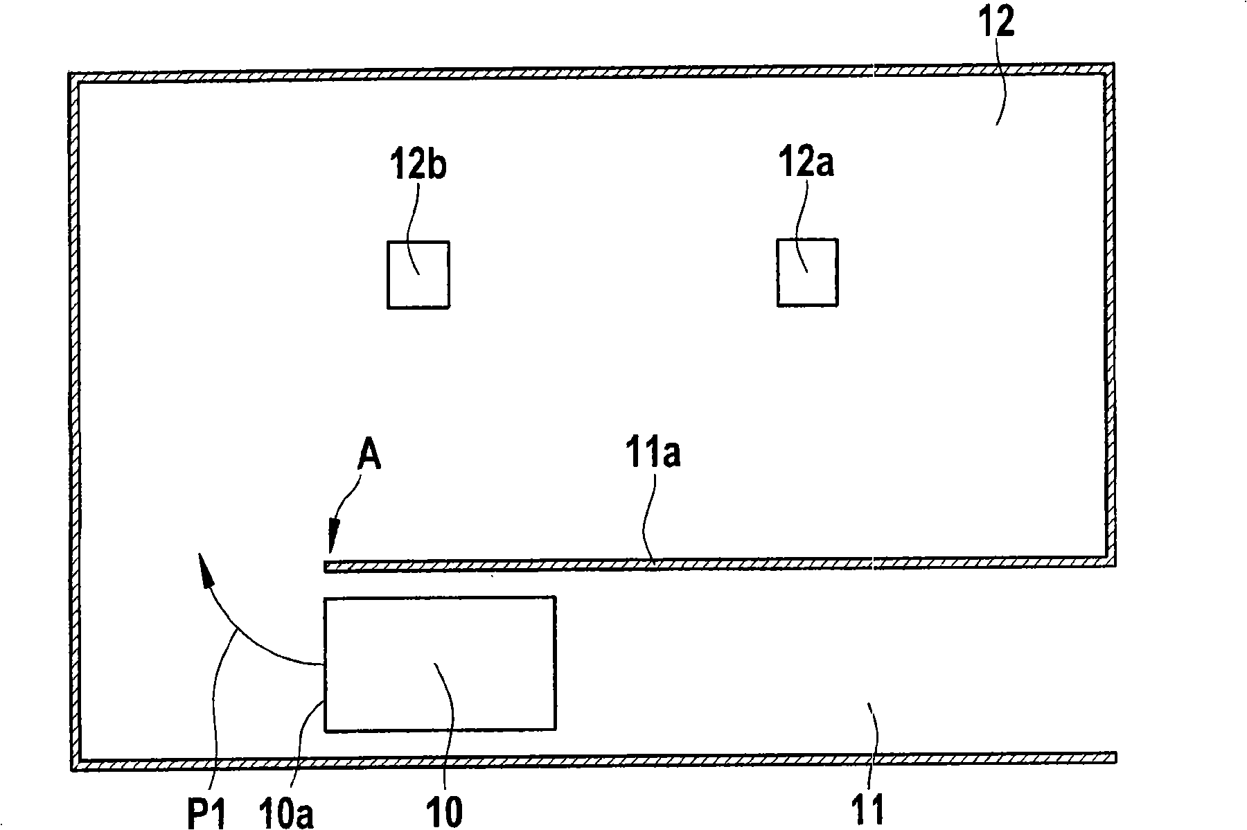 Device for semi-autonomous support of the steering movement of a car