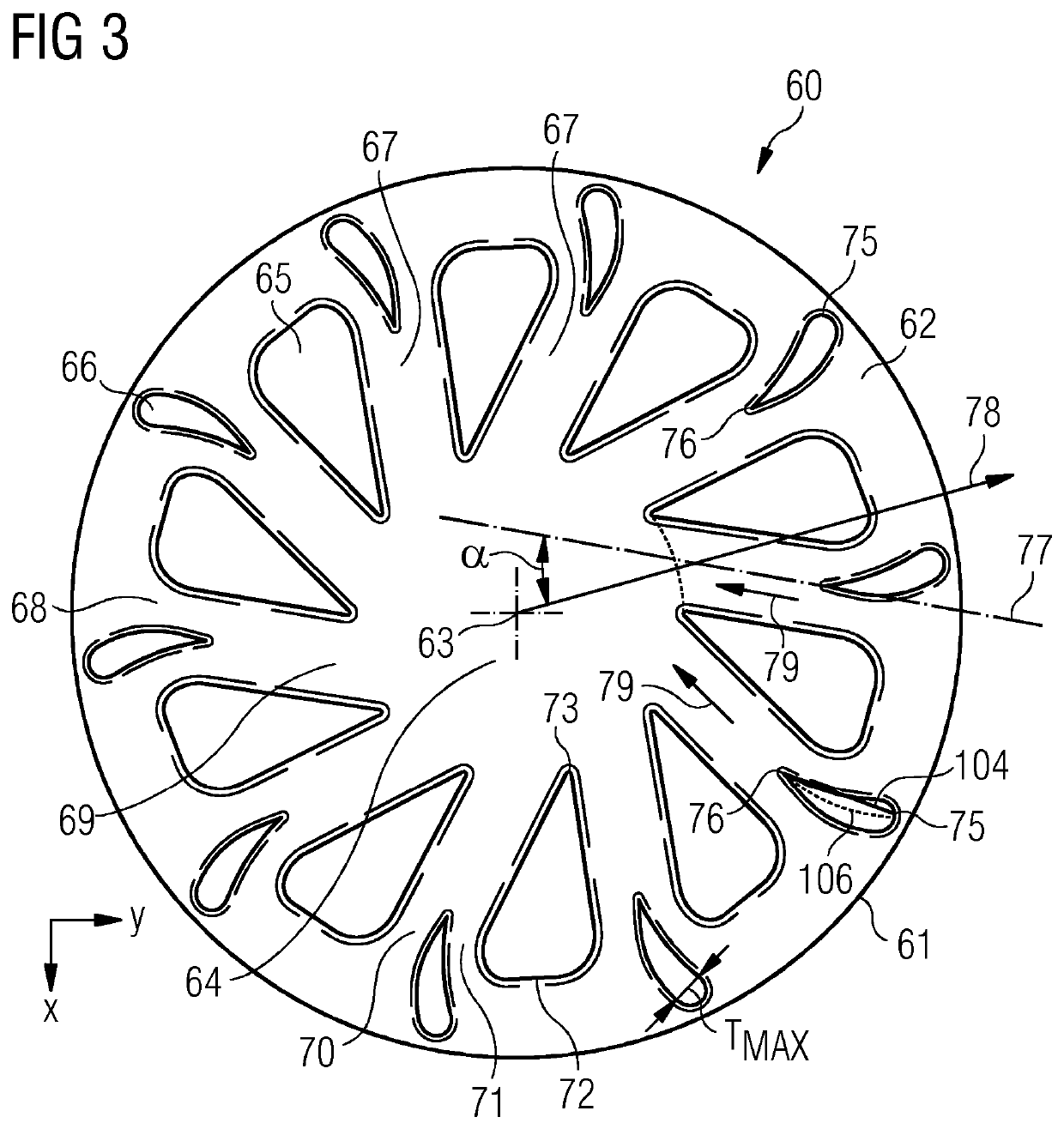 Swirler for mixing fuel with air in a combustion engine