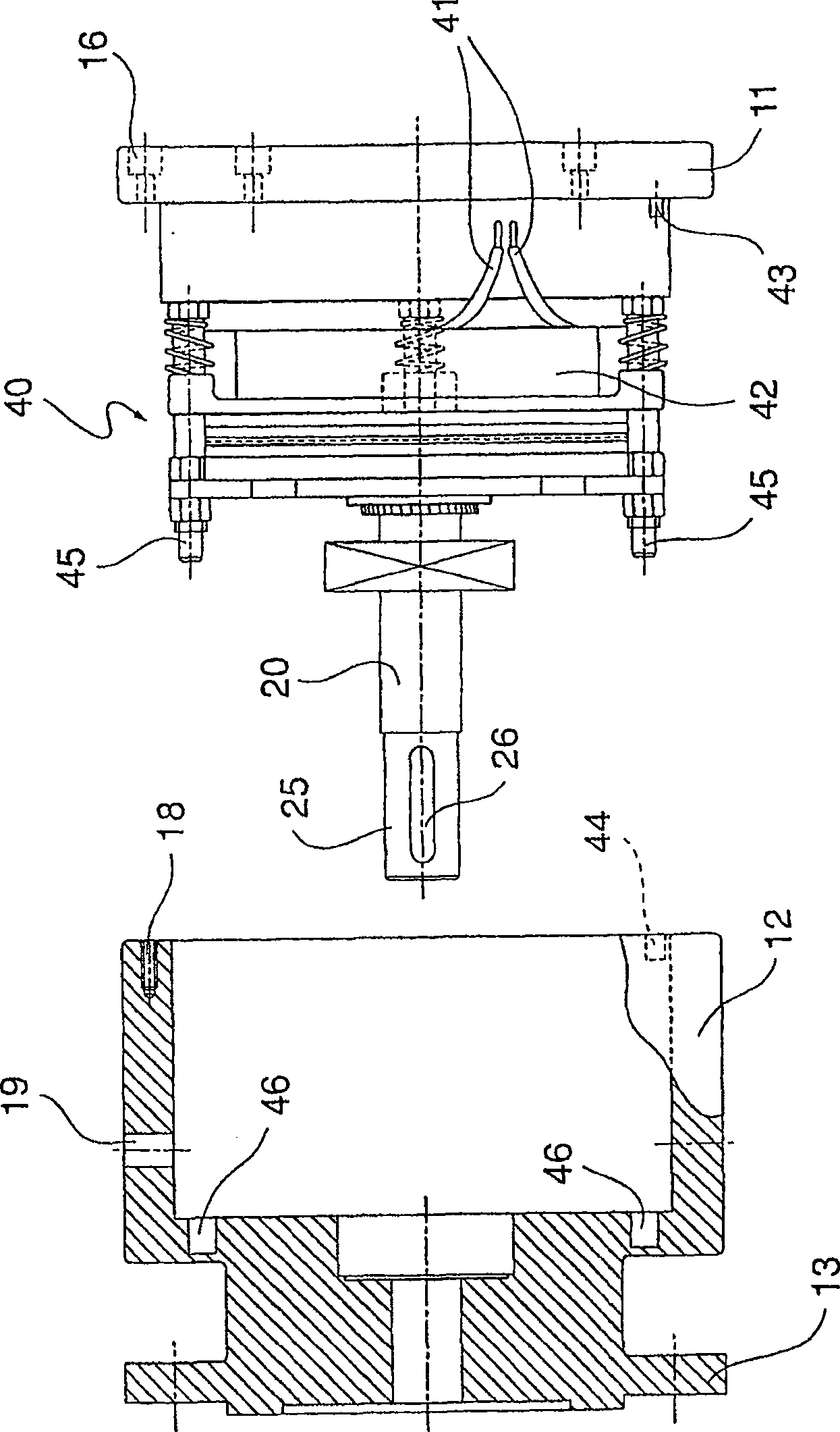 Braking device for apparatuses driven by an electric motor