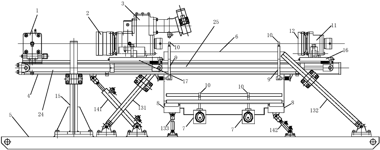 Tunnel drilling machine with drill rod automatic loading and unloading functions for remote control