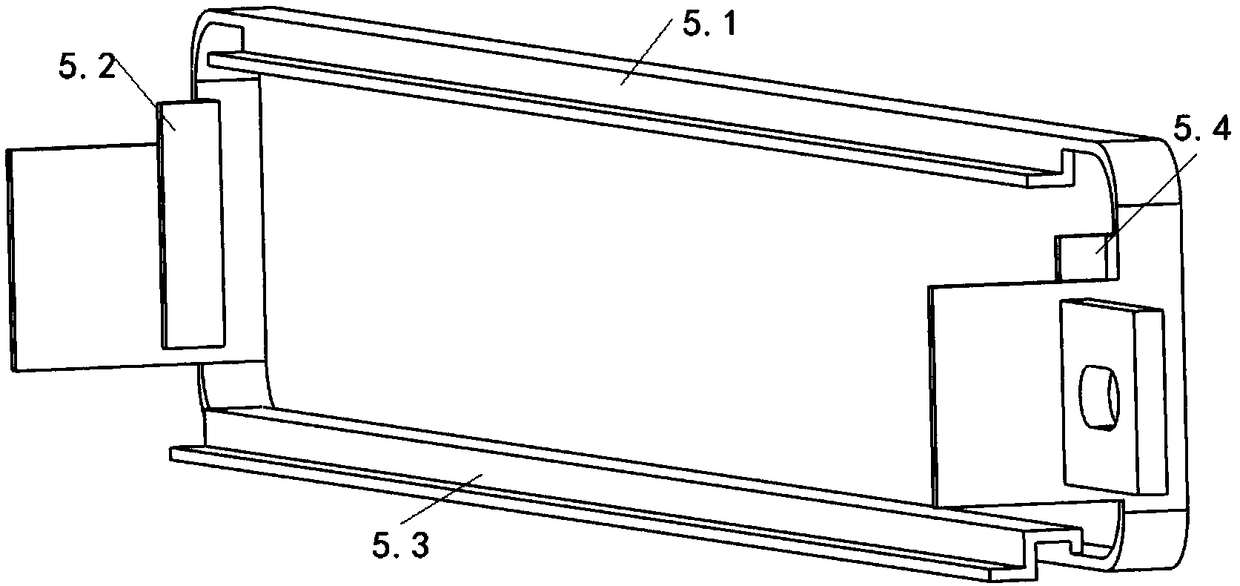Glass fiber reinforced plastic air duct for rail vehicle